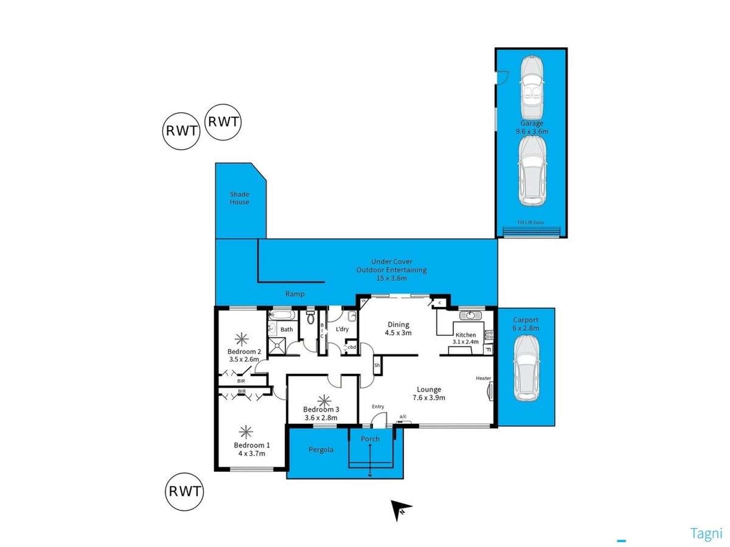 Floorplan of Homely house listing, 13 Hamilton Crescent, Aberfoyle Park SA 5159