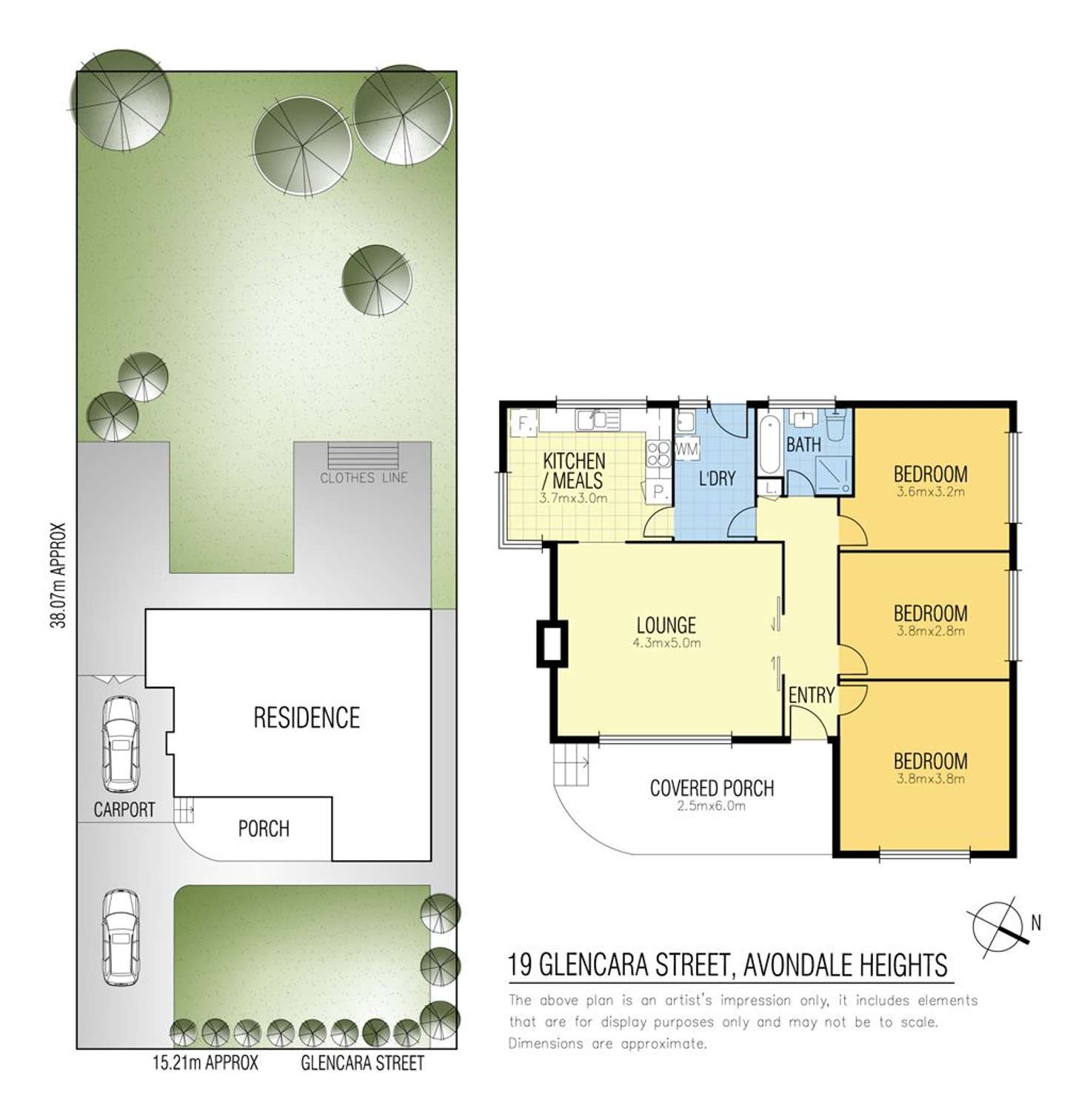 Floorplan of Homely house listing, 19 Glencara Street, Avondale Heights VIC 3034