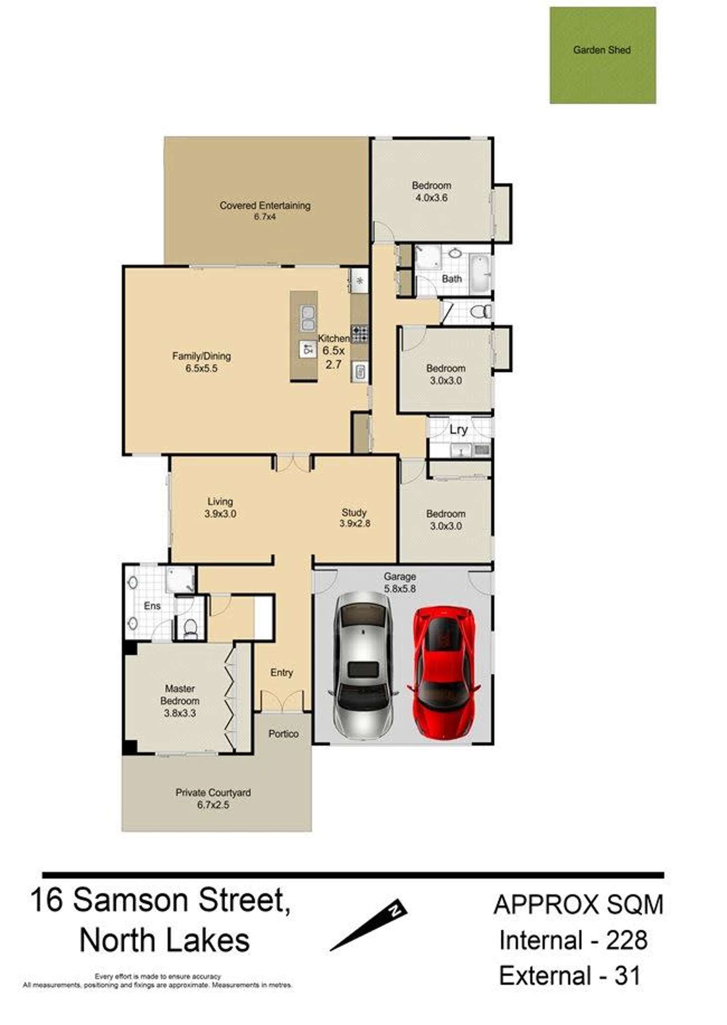 Floorplan of Homely house listing, 16 Samson Street, North Lakes QLD 4509
