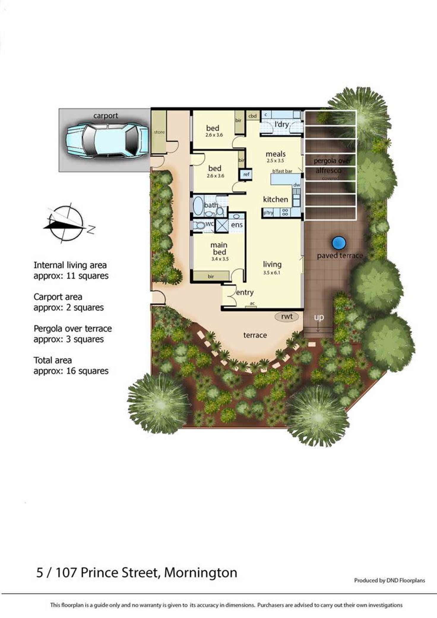 Floorplan of Homely unit listing, 5/107 Prince Street, Mornington VIC 3931