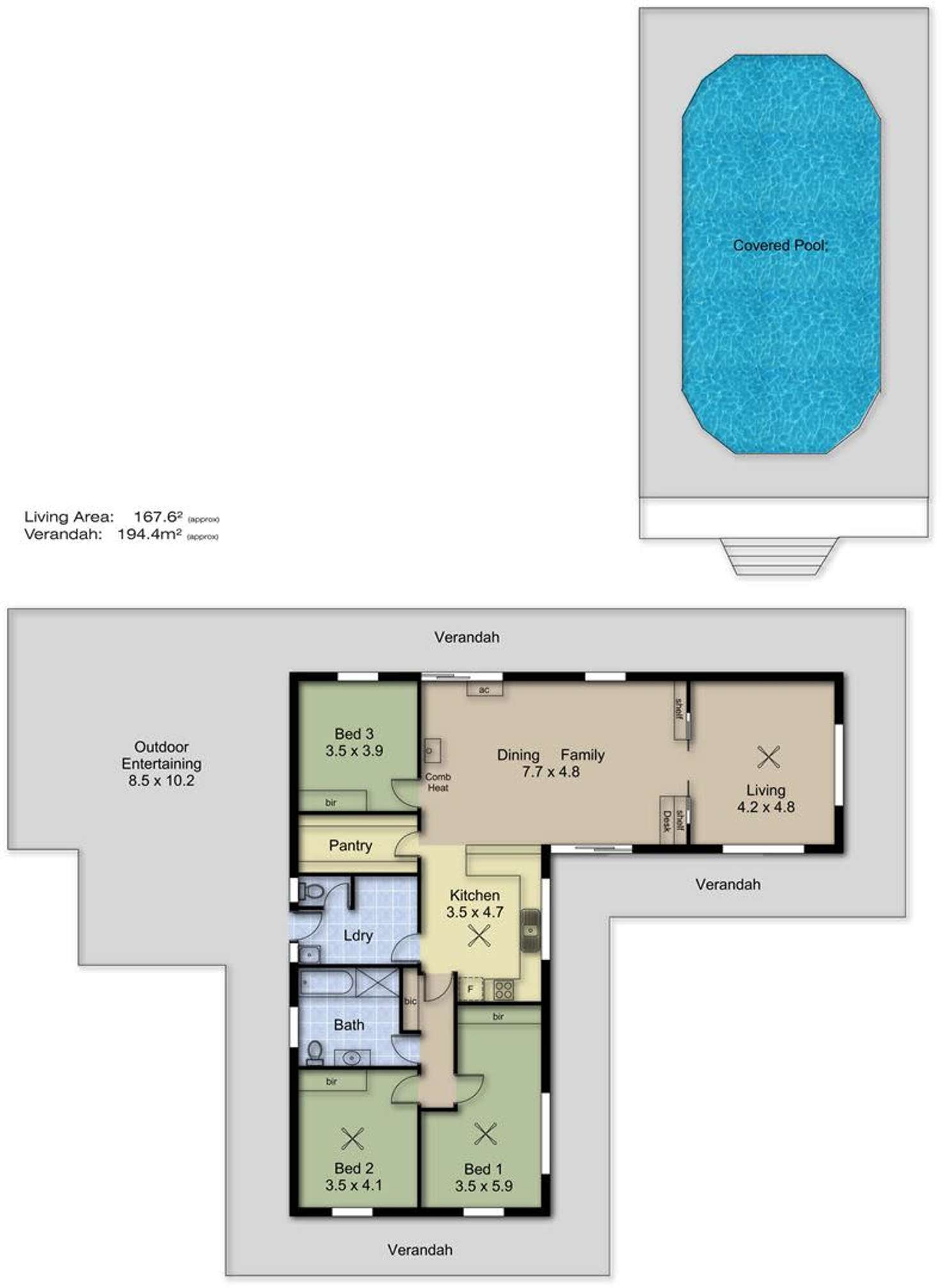 Floorplan of Homely acreageSemiRural listing, 220 McLean Road, Birdwood SA 5234