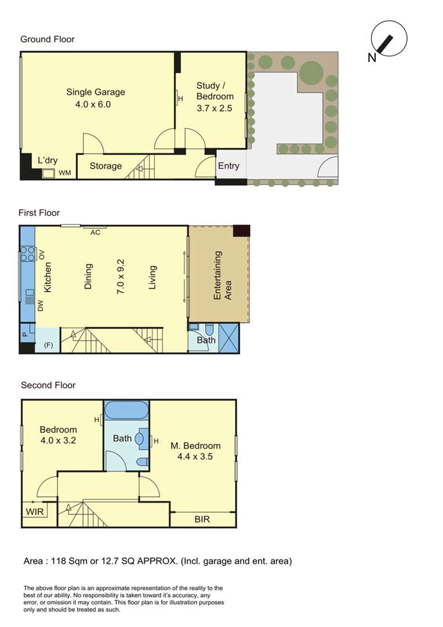 Floorplan of Homely townhouse listing, 47 Crefden Street, Maidstone VIC 3012
