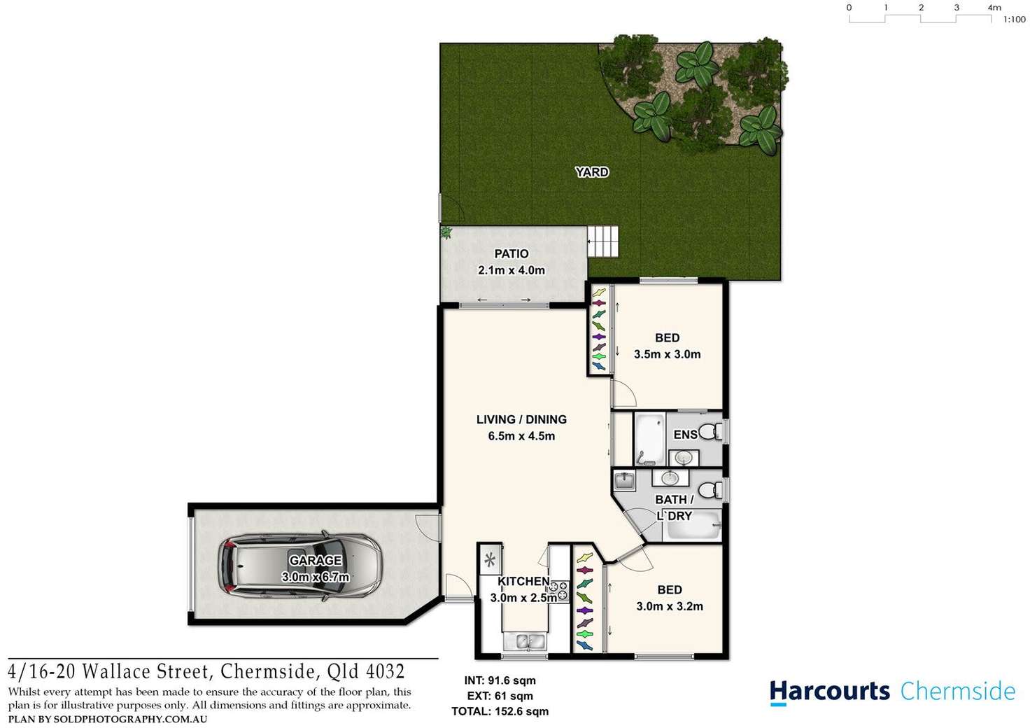 Floorplan of Homely unit listing, 4/16-20 Wallace Street, Chermside QLD 4032