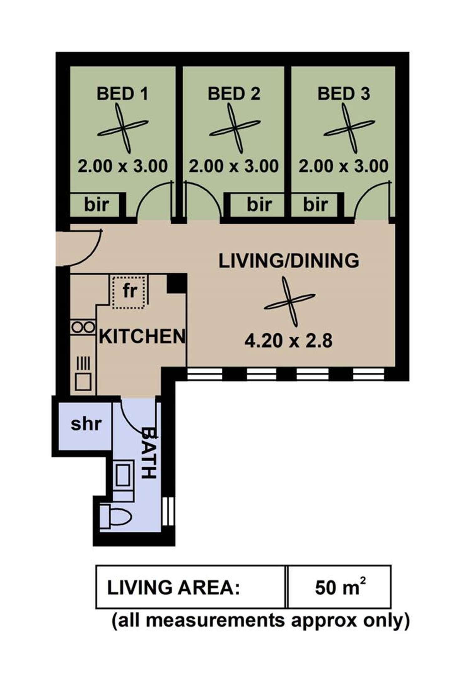 Floorplan of Homely apartment listing, 1008/23 King William Street, Adelaide SA 5000