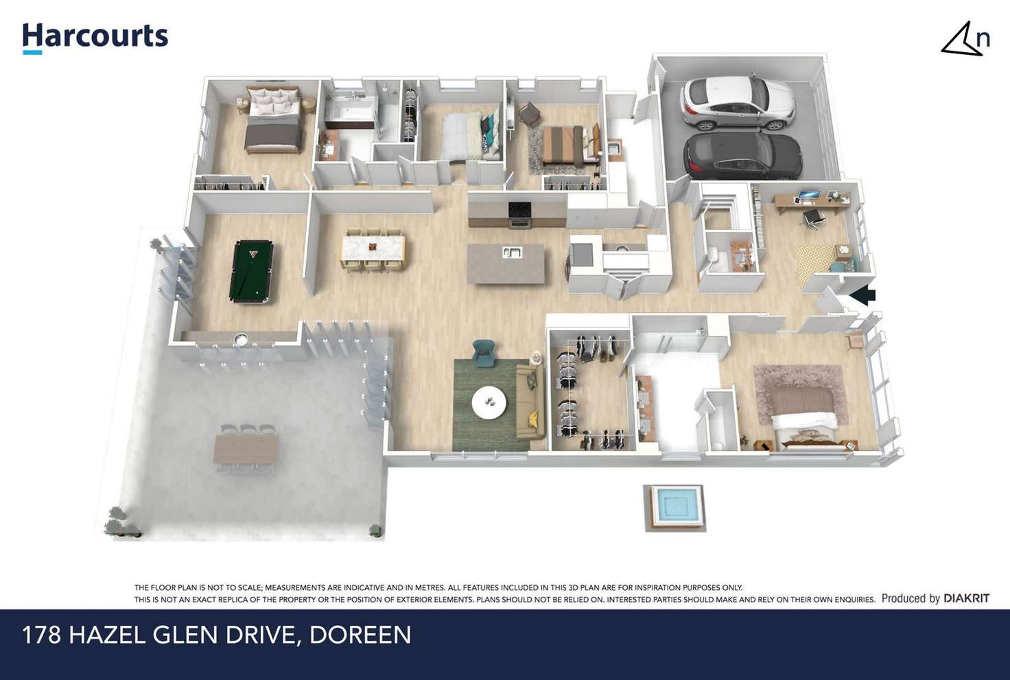 Floorplan of Homely house listing, 178 Hazel Glen Drive, Doreen VIC 3754