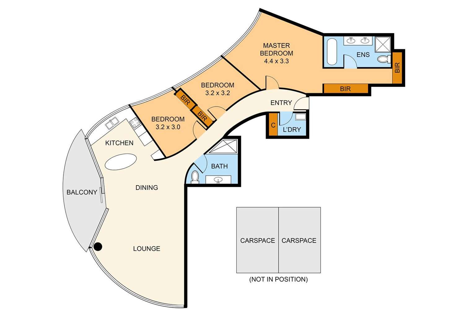 Floorplan of Homely apartment listing, 1109/576 St Kilda Road, Melbourne VIC 3000