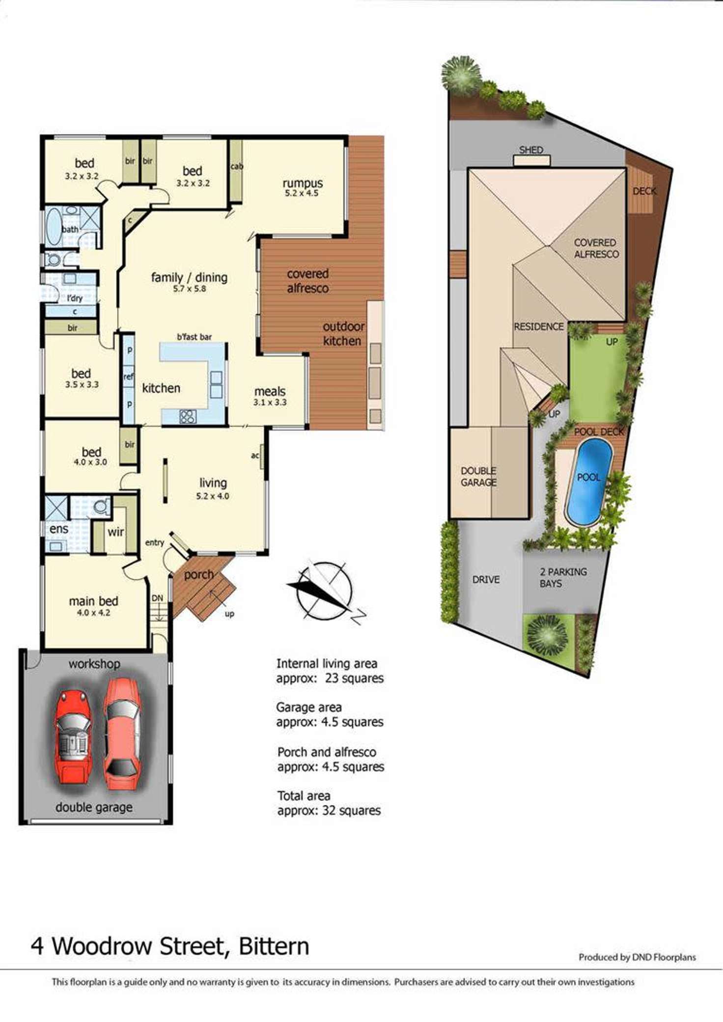 Floorplan of Homely house listing, 4 Woodrow Street, Bittern VIC 3918