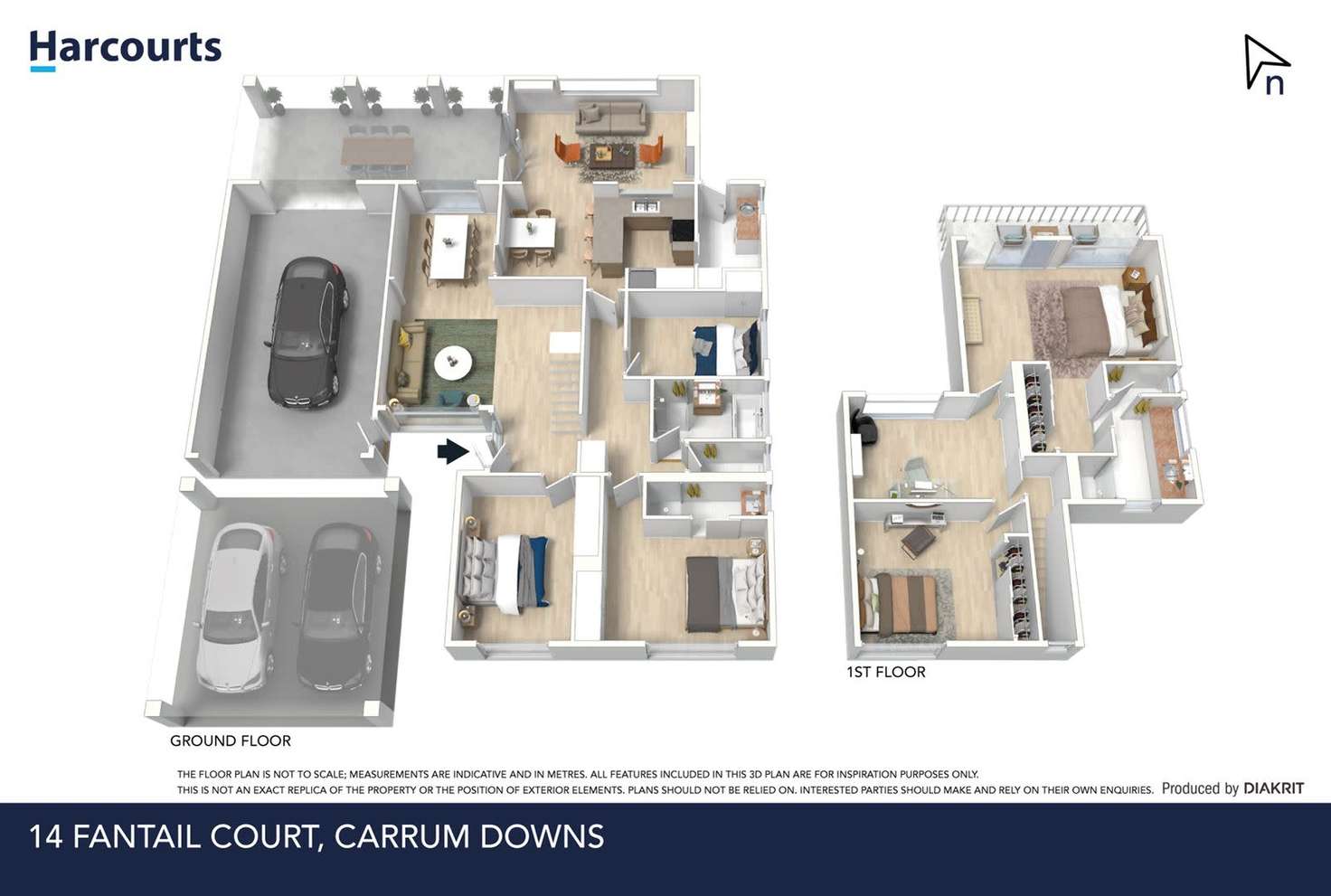 Floorplan of Homely house listing, 14 Fantail Court, Carrum Downs VIC 3201