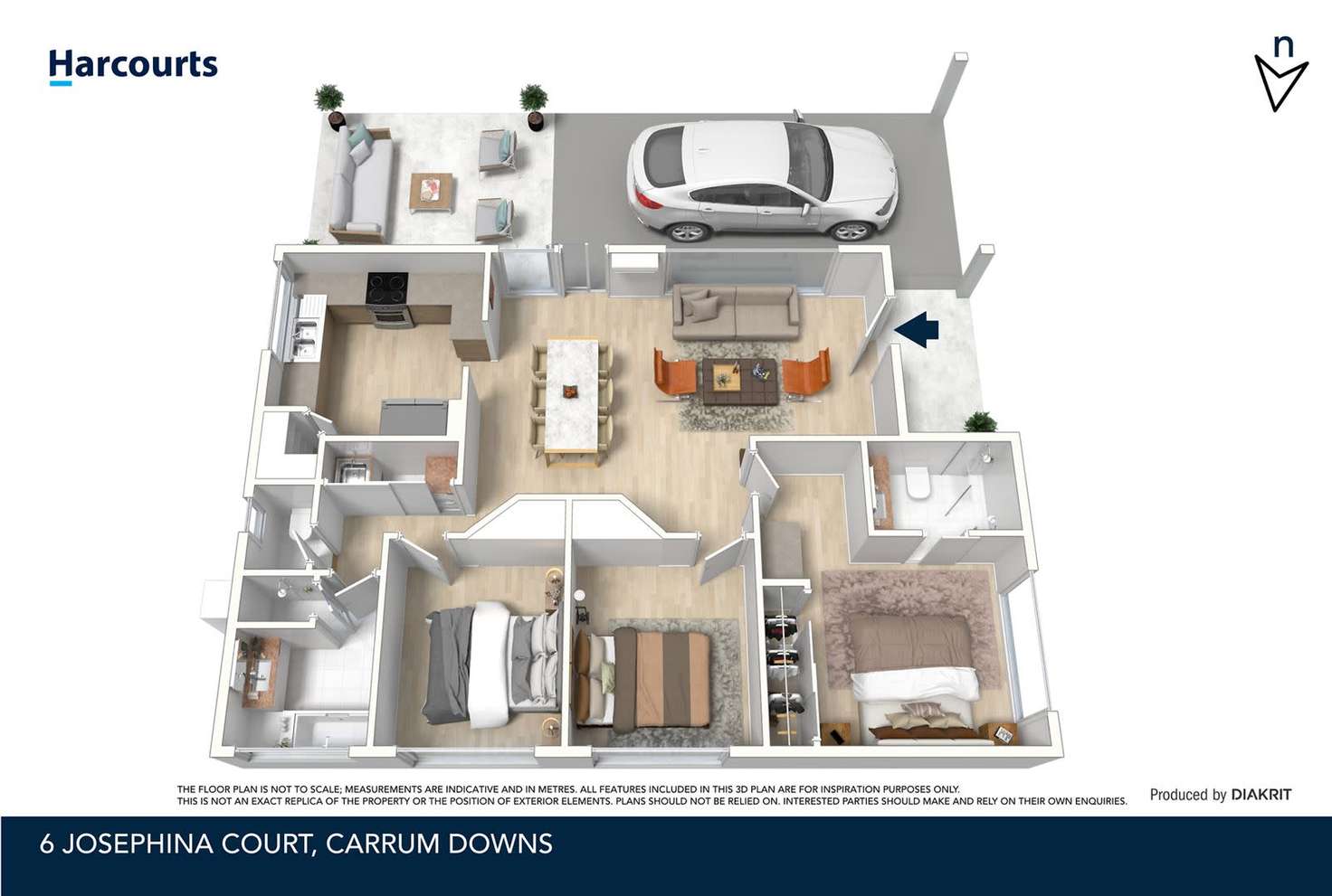 Floorplan of Homely house listing, 6 Josephina Crt, Carrum Downs VIC 3201