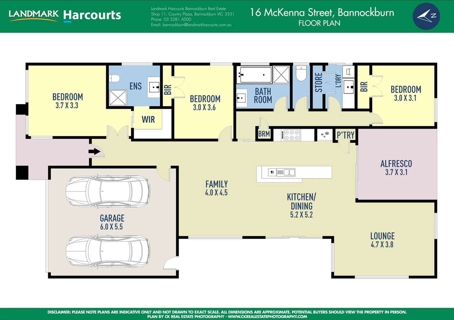 Floorplan of Homely house listing, 16 McKenna Street, Bannockburn VIC 3331