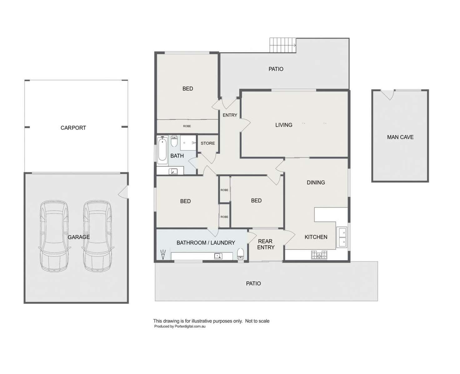 Floorplan of Homely house listing, 17 Raglan Street,, Yea VIC 3717