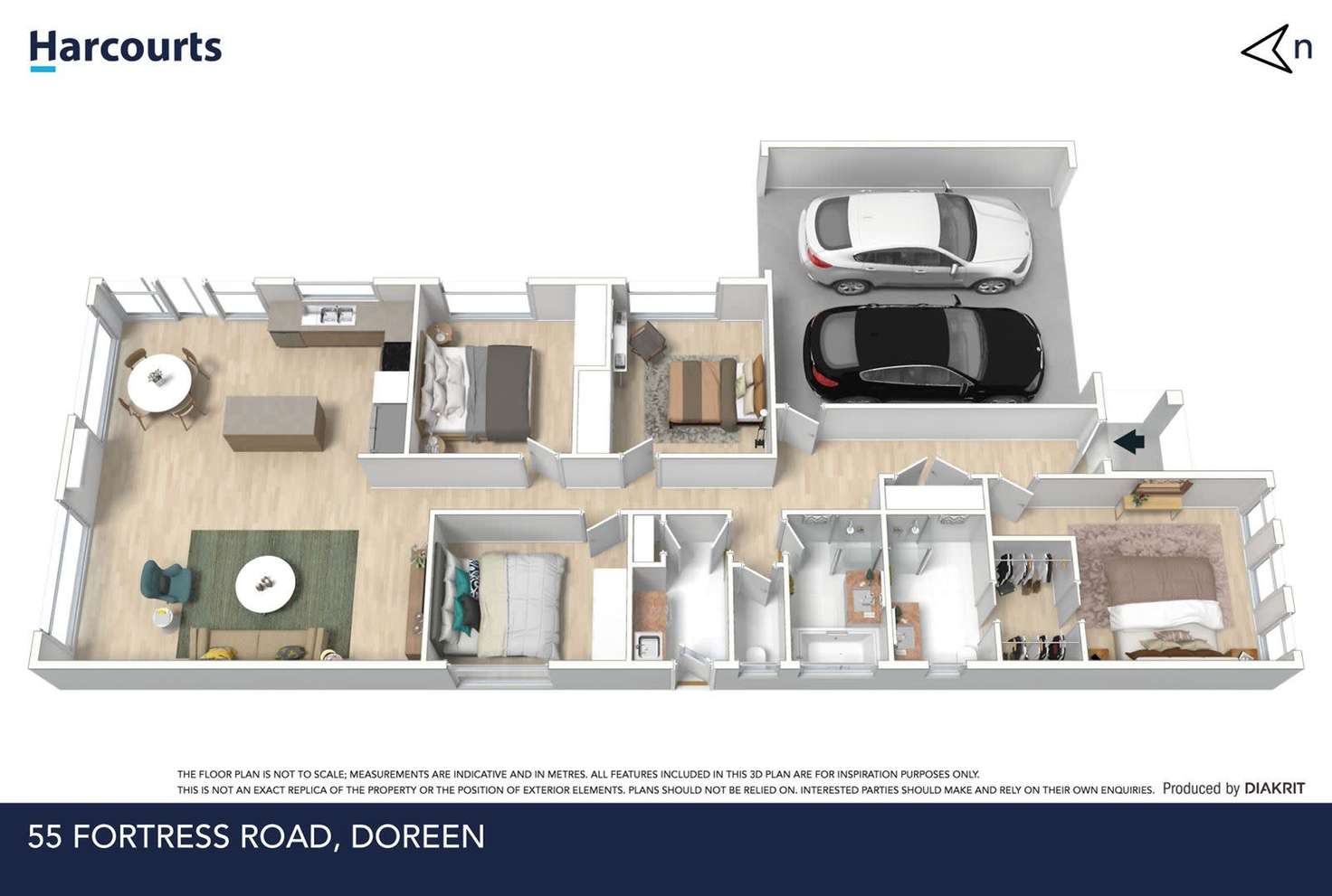 Floorplan of Homely house listing, 55 Fortress Road, Doreen VIC 3754