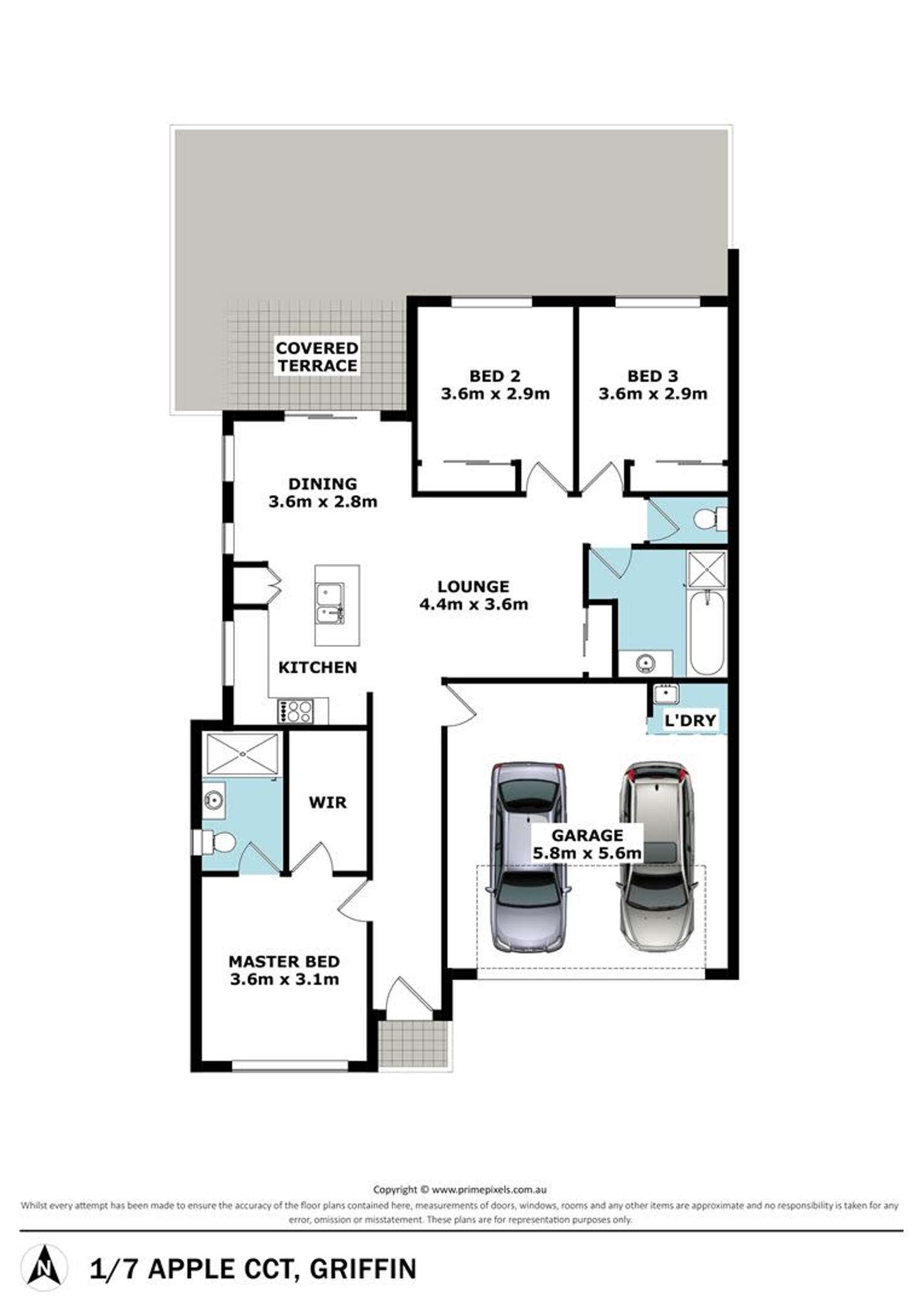 Floorplan of Homely house listing, 1/7 Apple cct, Griffin QLD 4503