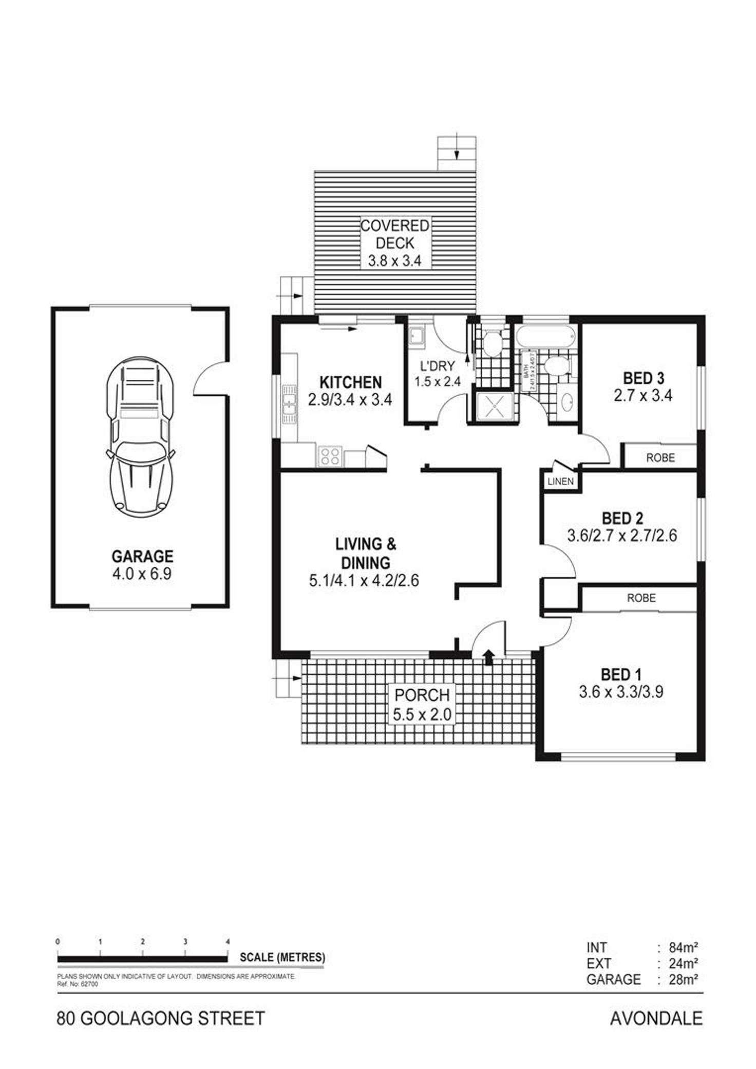 Floorplan of Homely house listing, 80 Goolagong Street, Avondale NSW 2530