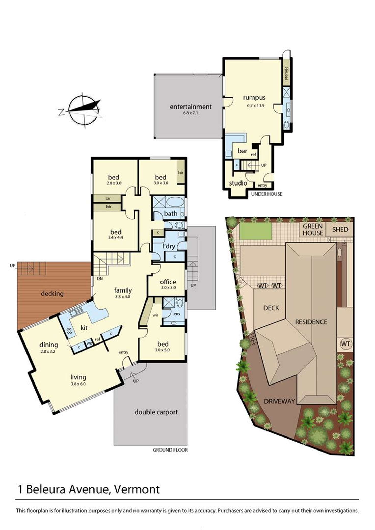 Floorplan of Homely house listing, 1 Beleura Avenue, Vermont VIC 3133