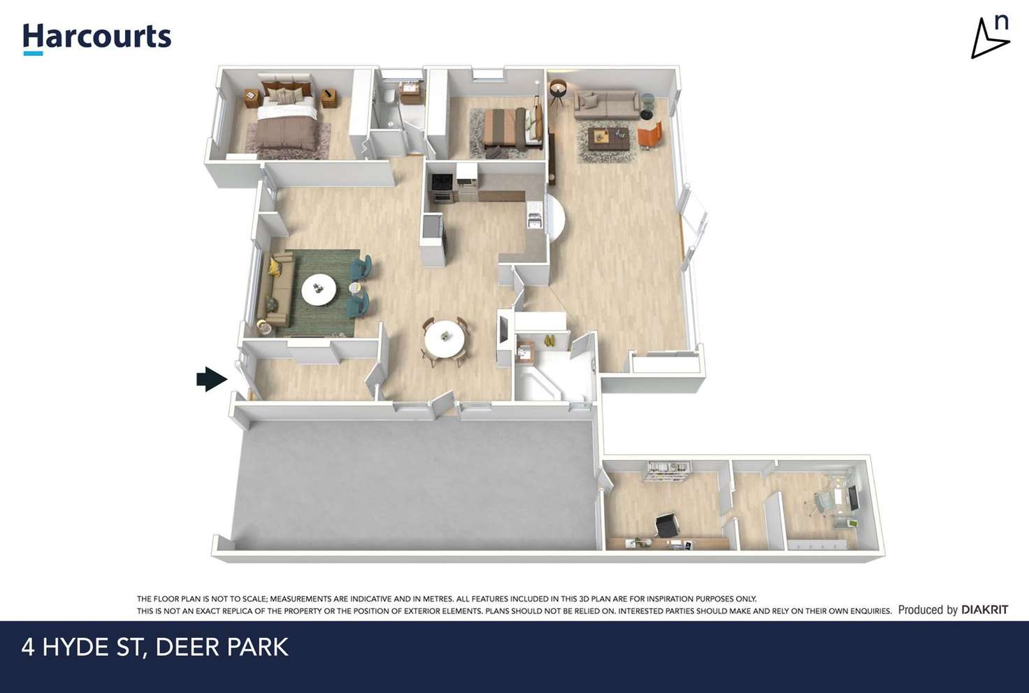 Floorplan of Homely house listing, 4 Hyde Street, Deer Park VIC 3023