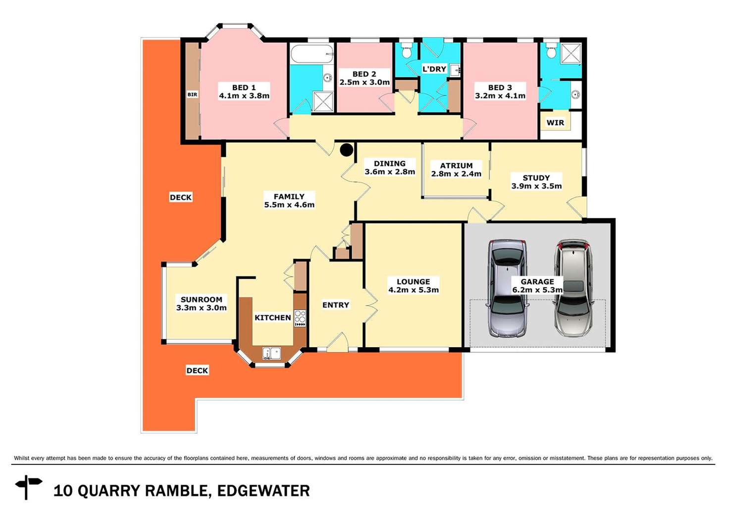 Floorplan of Homely house listing, 10 Quarry Ramble, Edgewater WA 6027