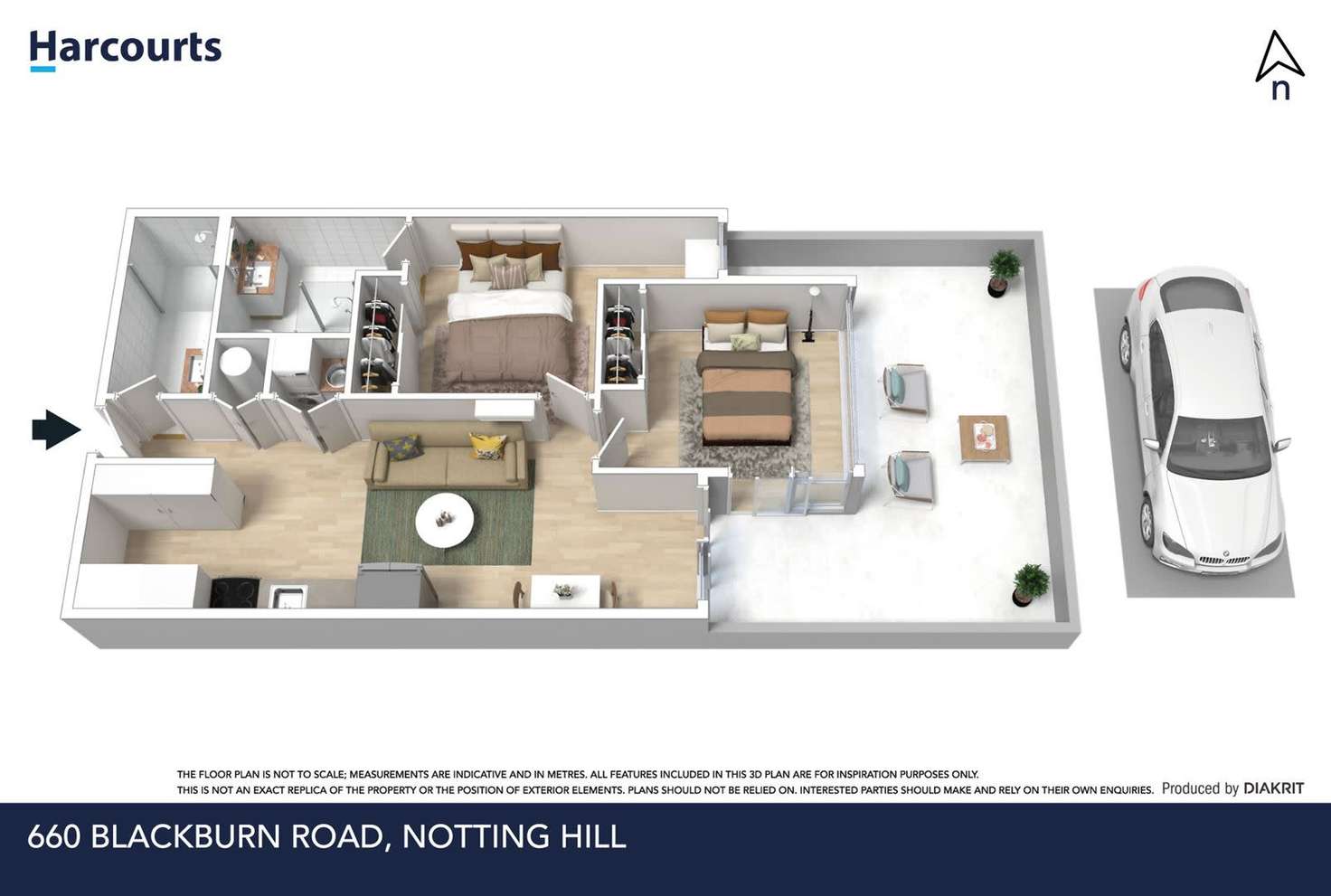 Floorplan of Homely apartment listing, B04/660 Blackburn Road, Notting Hill VIC 3168