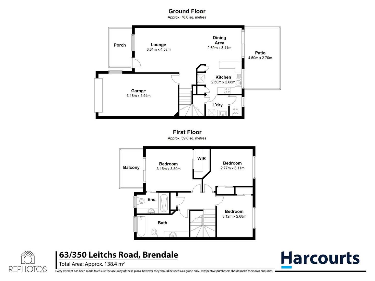 Floorplan of Homely townhouse listing, 63/350 Leitchs Road, Brendale QLD 4500