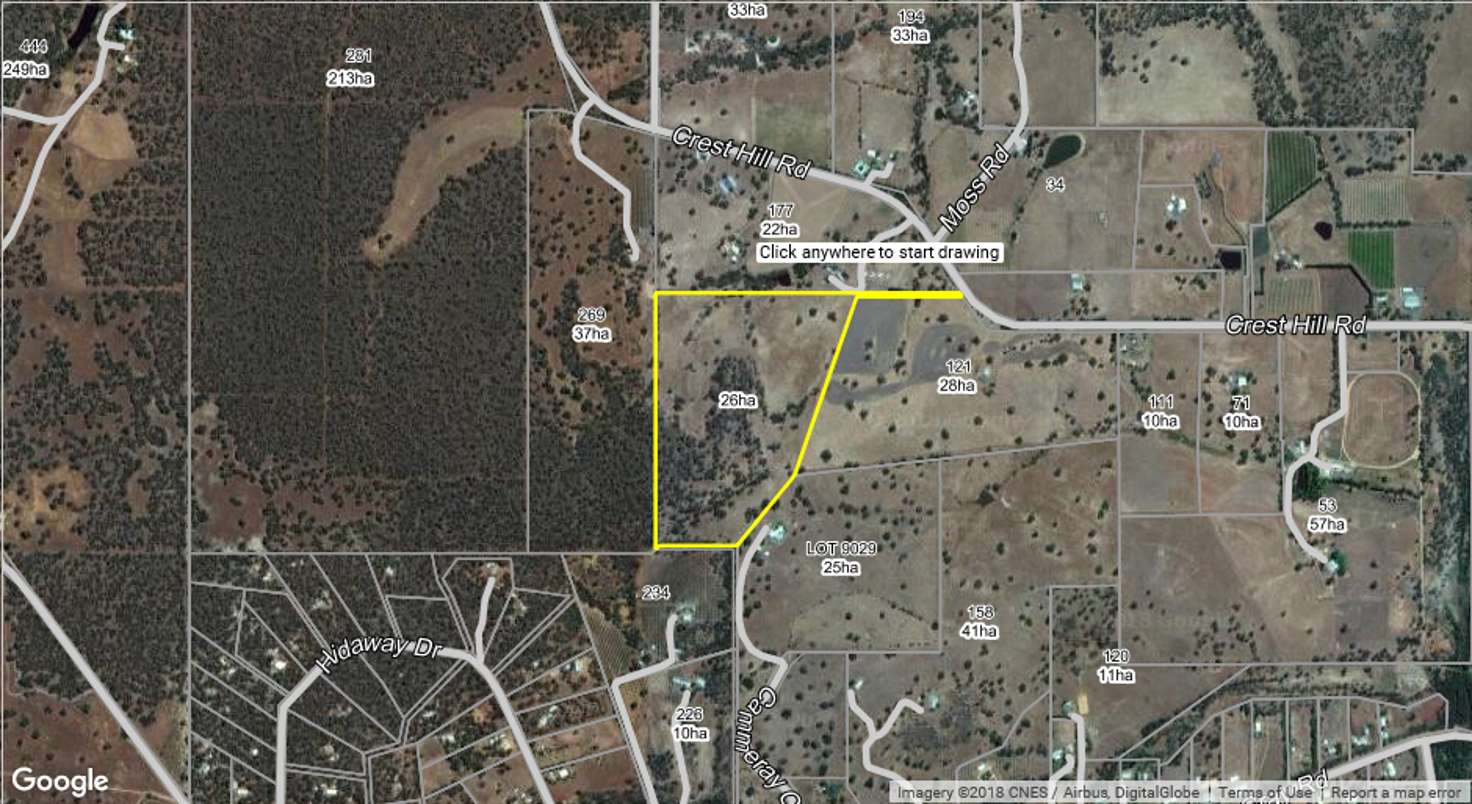 Floorplan of Homely residentialLand listing, Lot 208 Crest Hill Road, Bindoon WA 6502