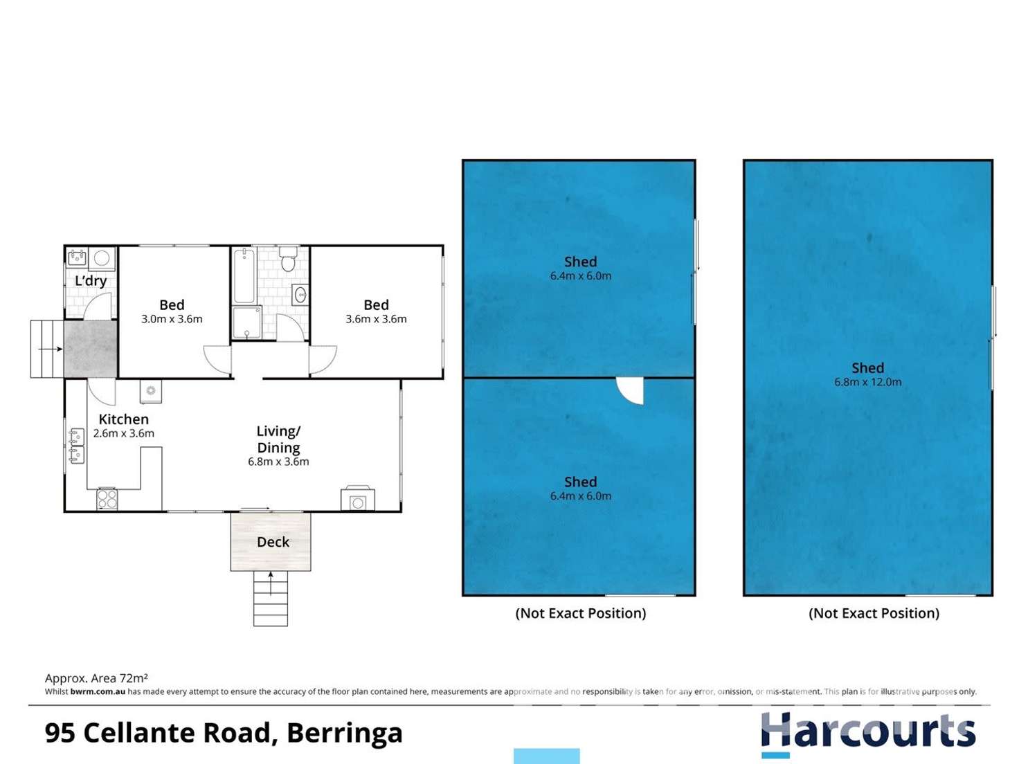 Floorplan of Homely house listing, 95 Cellante Road, Berringa VIC 3351