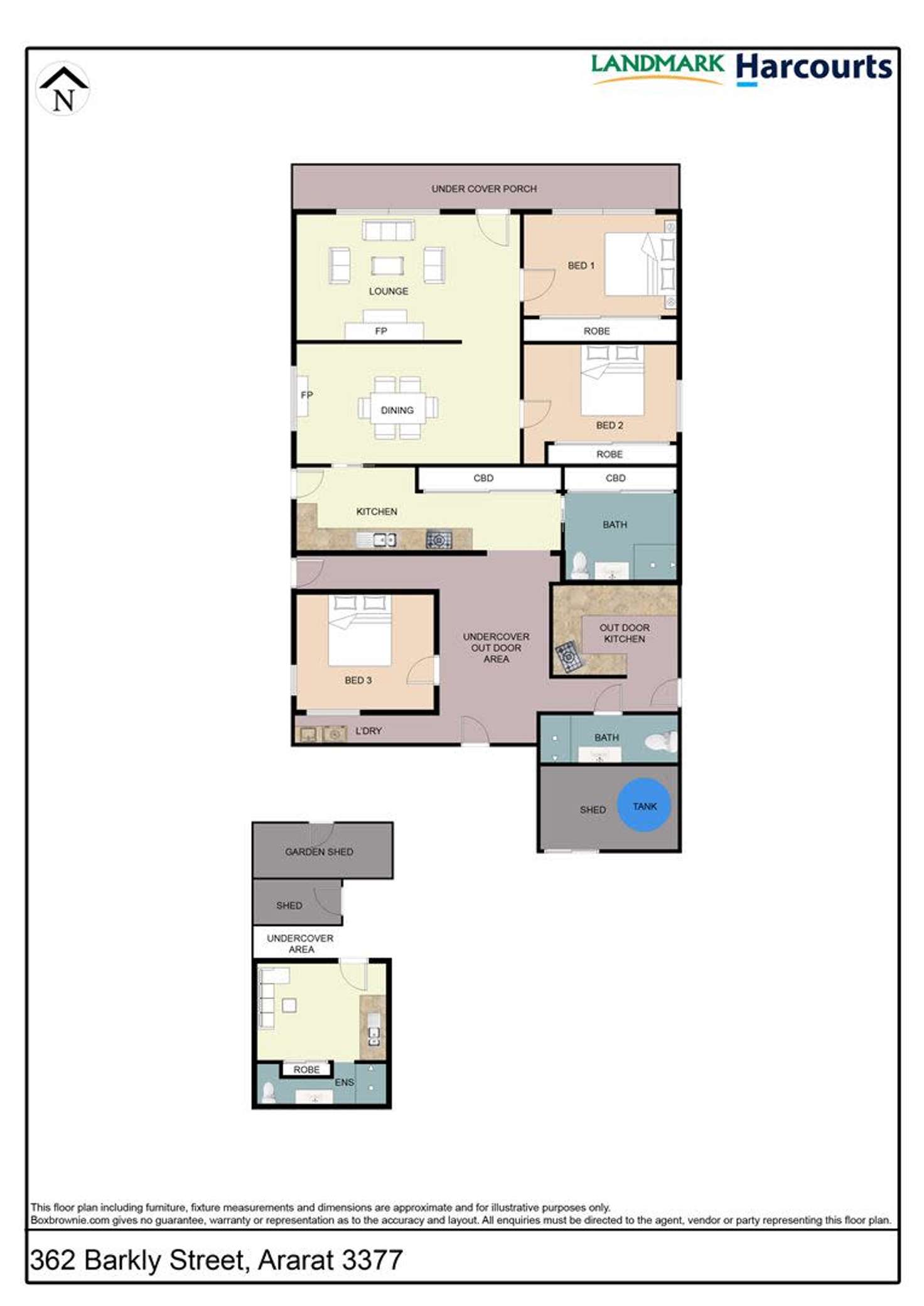 Floorplan of Homely house listing, 362 Barkly Street, Ararat VIC 3377