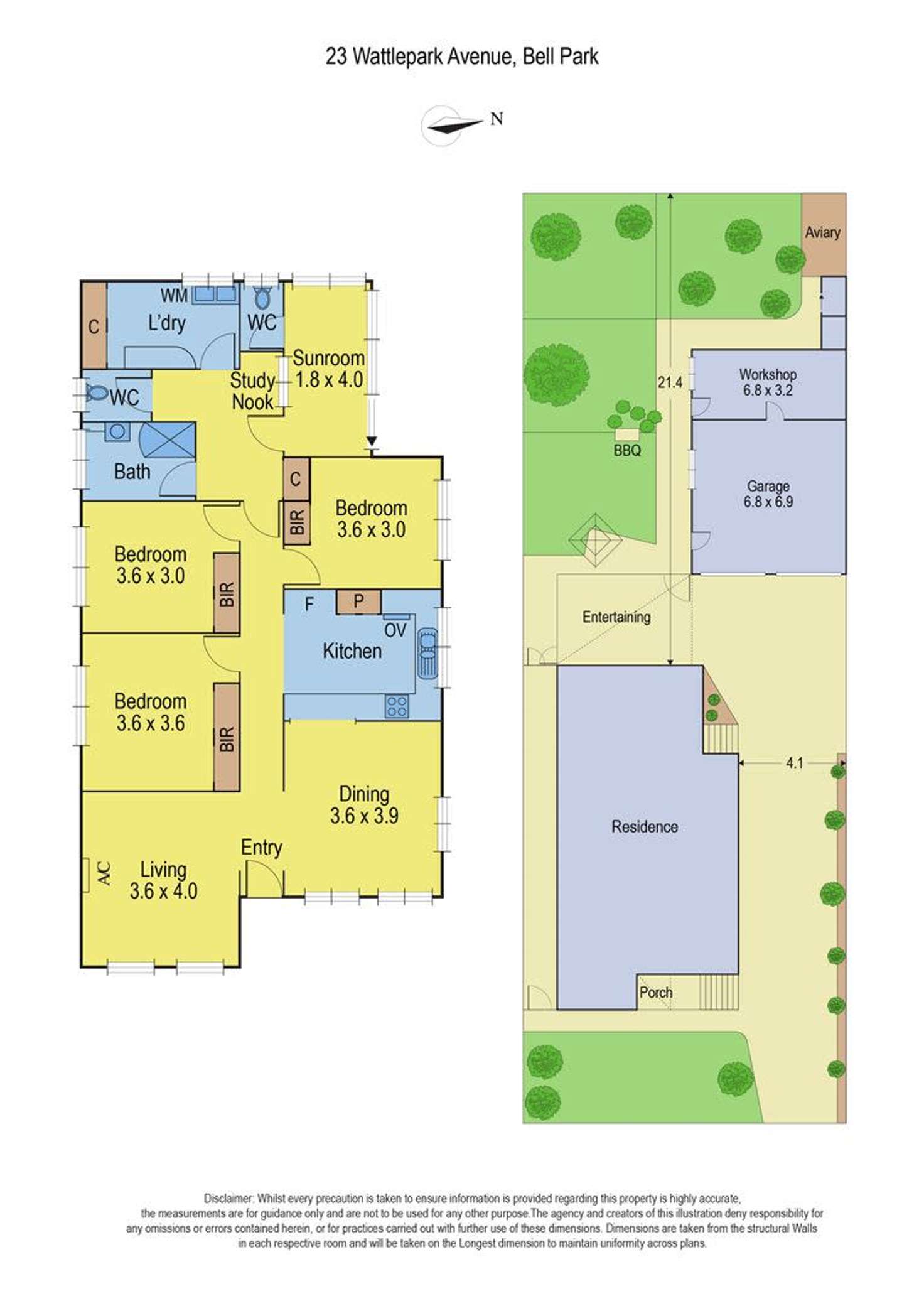 Floorplan of Homely house listing, 23 Wattlepark Avenue Bell Park 3215, Bell Park VIC 3215