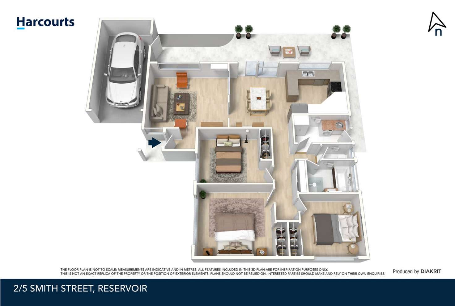 Floorplan of Homely unit listing, 2/5 Smith Street, Reservoir VIC 3073