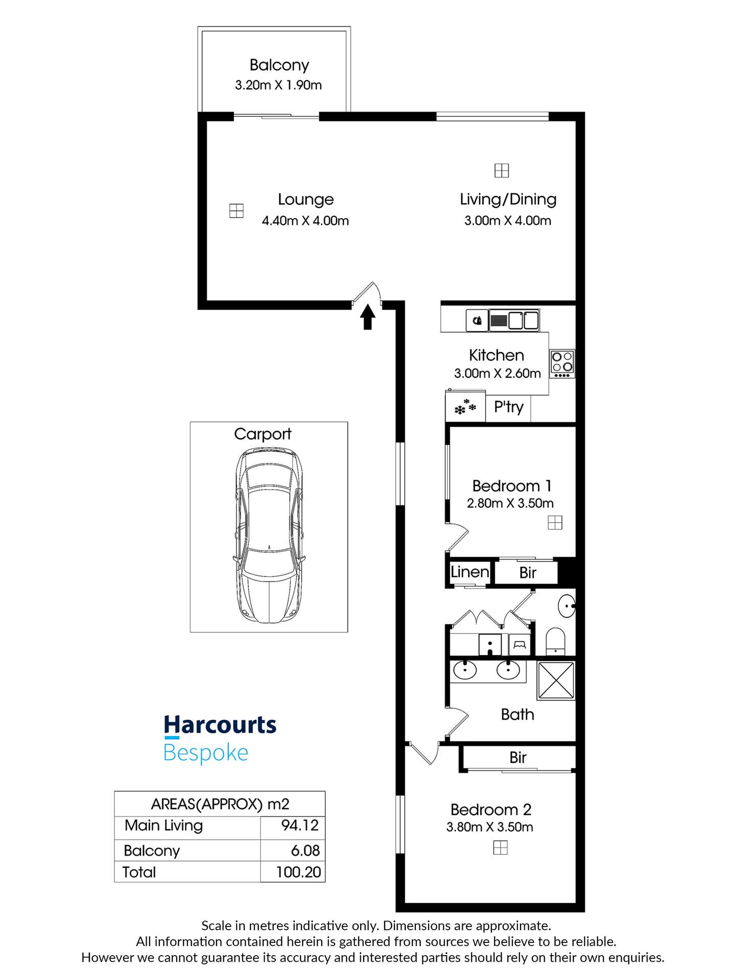 Floorplan of Homely apartment listing, 201/26-28 Metro Parade, Mawson Lakes SA 5095