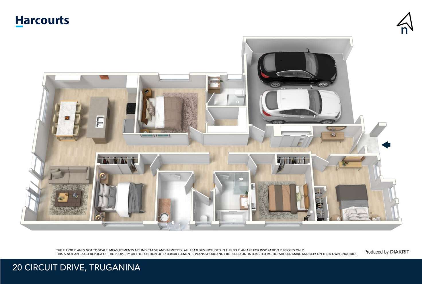Floorplan of Homely house listing, 20 Circuit Drive, Truganina VIC 3029