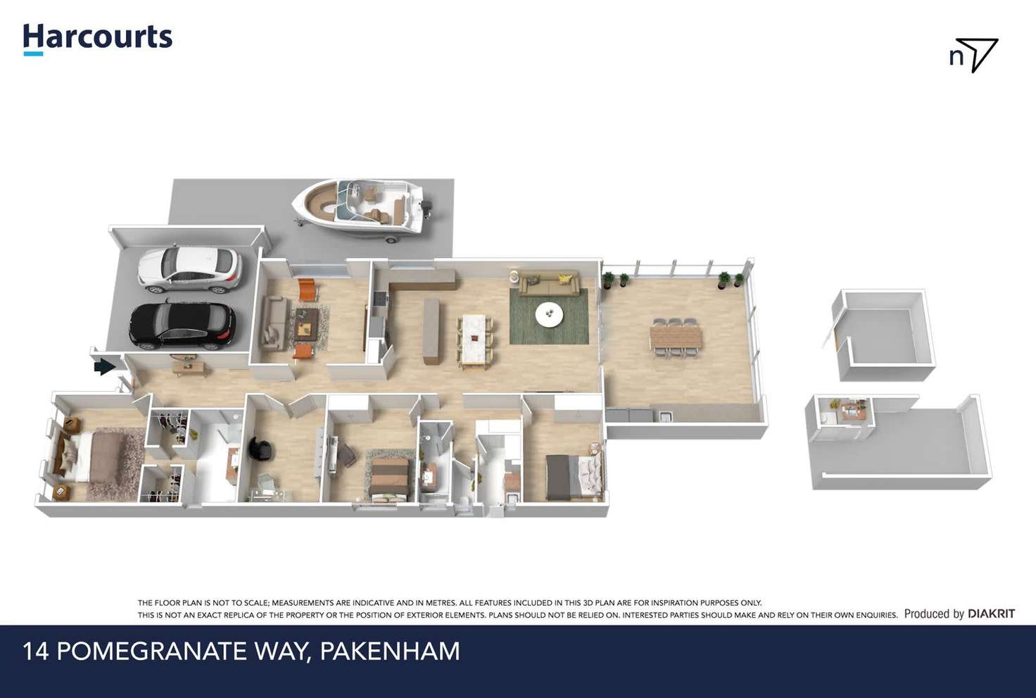 Floorplan of Homely house listing, 14 Pomegranate Way, Pakenham VIC 3810