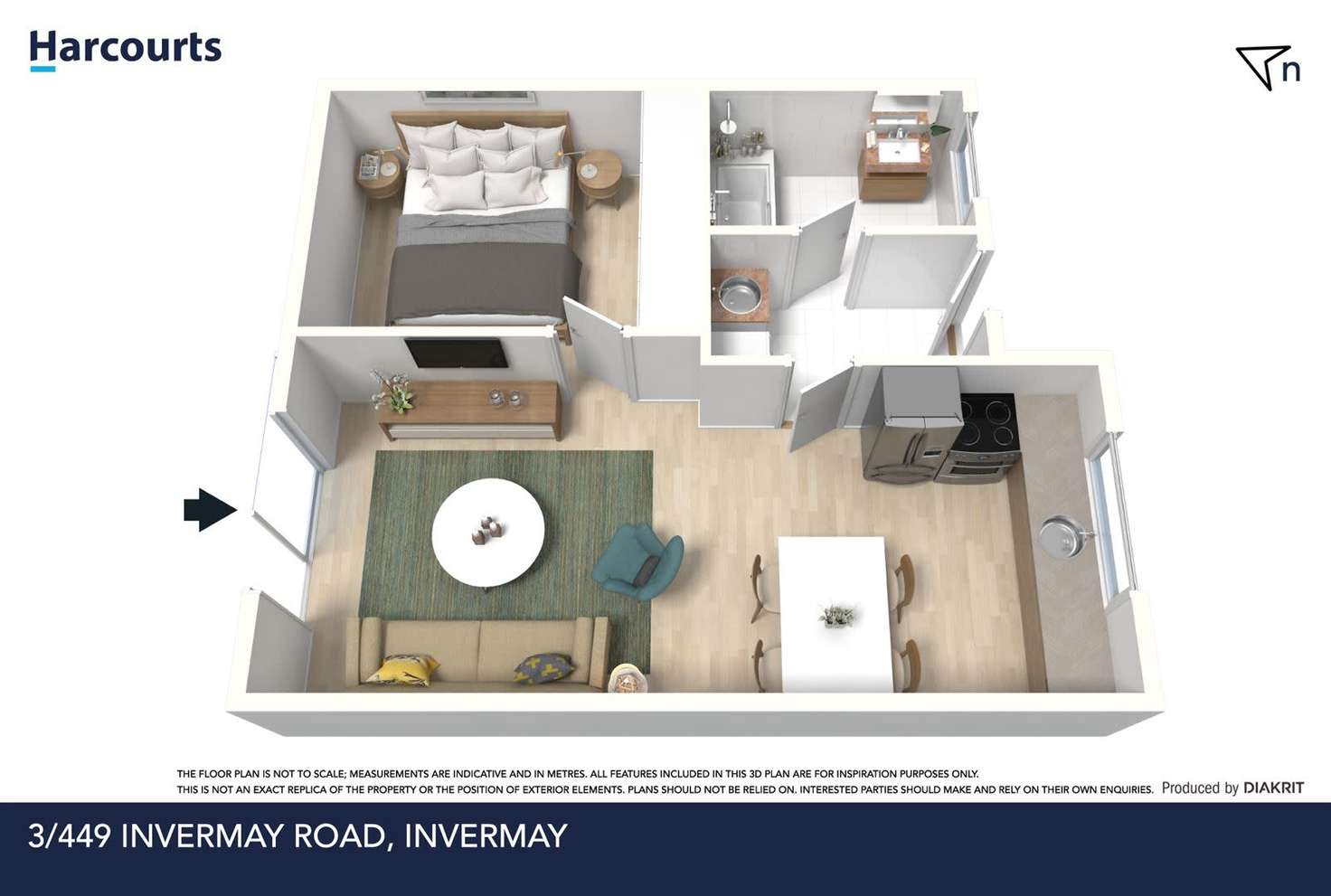 Floorplan of Homely unit listing, 2/449 Invermay Road, Mowbray TAS 7248