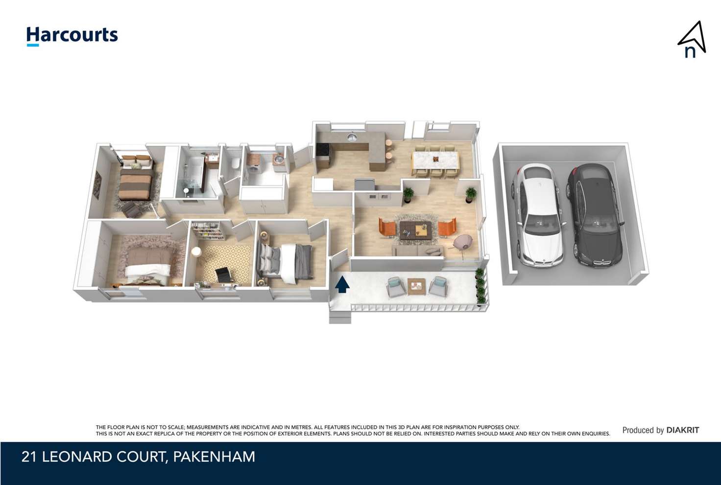 Floorplan of Homely house listing, 21 Leonard Court, Pakenham VIC 3810