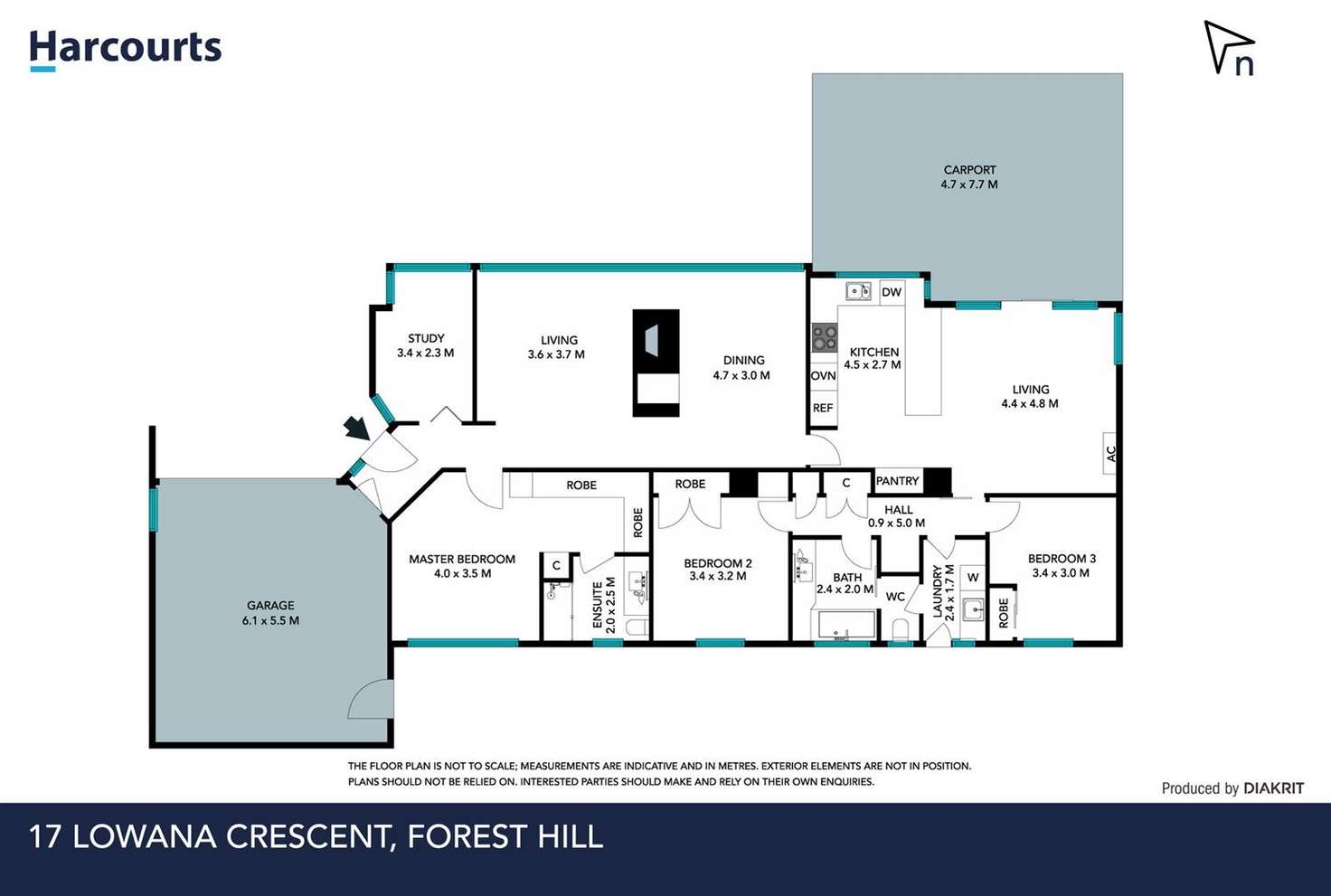 Floorplan of Homely house listing, 17 Lowana Crescent, Forest Hill VIC 3131
