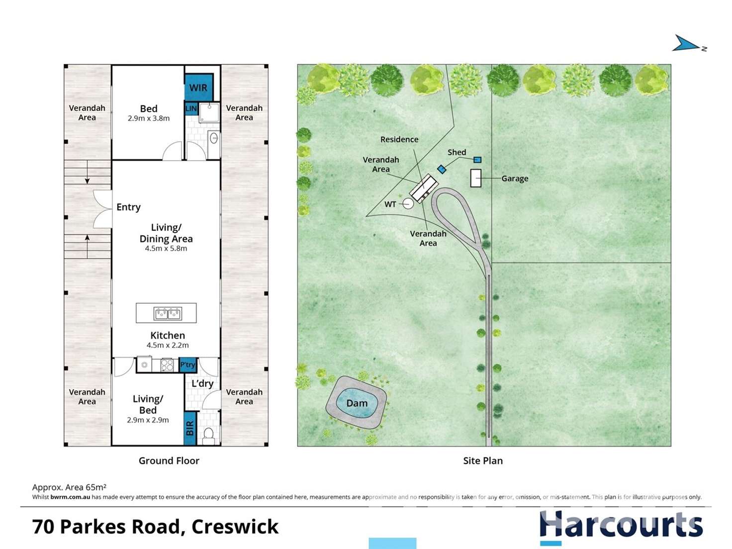 Floorplan of Homely house listing, 70 Parkes Road, Creswick VIC 3363