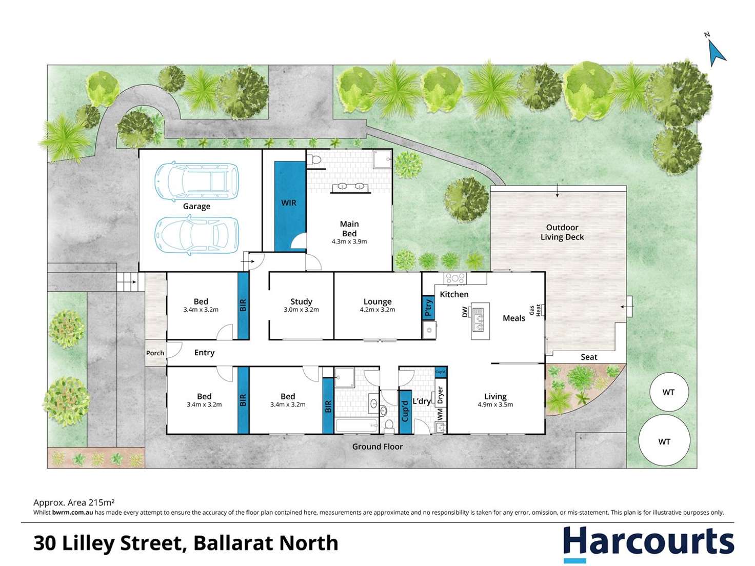 Floorplan of Homely house listing, 30 Lilley Street, Ballarat North VIC 3350