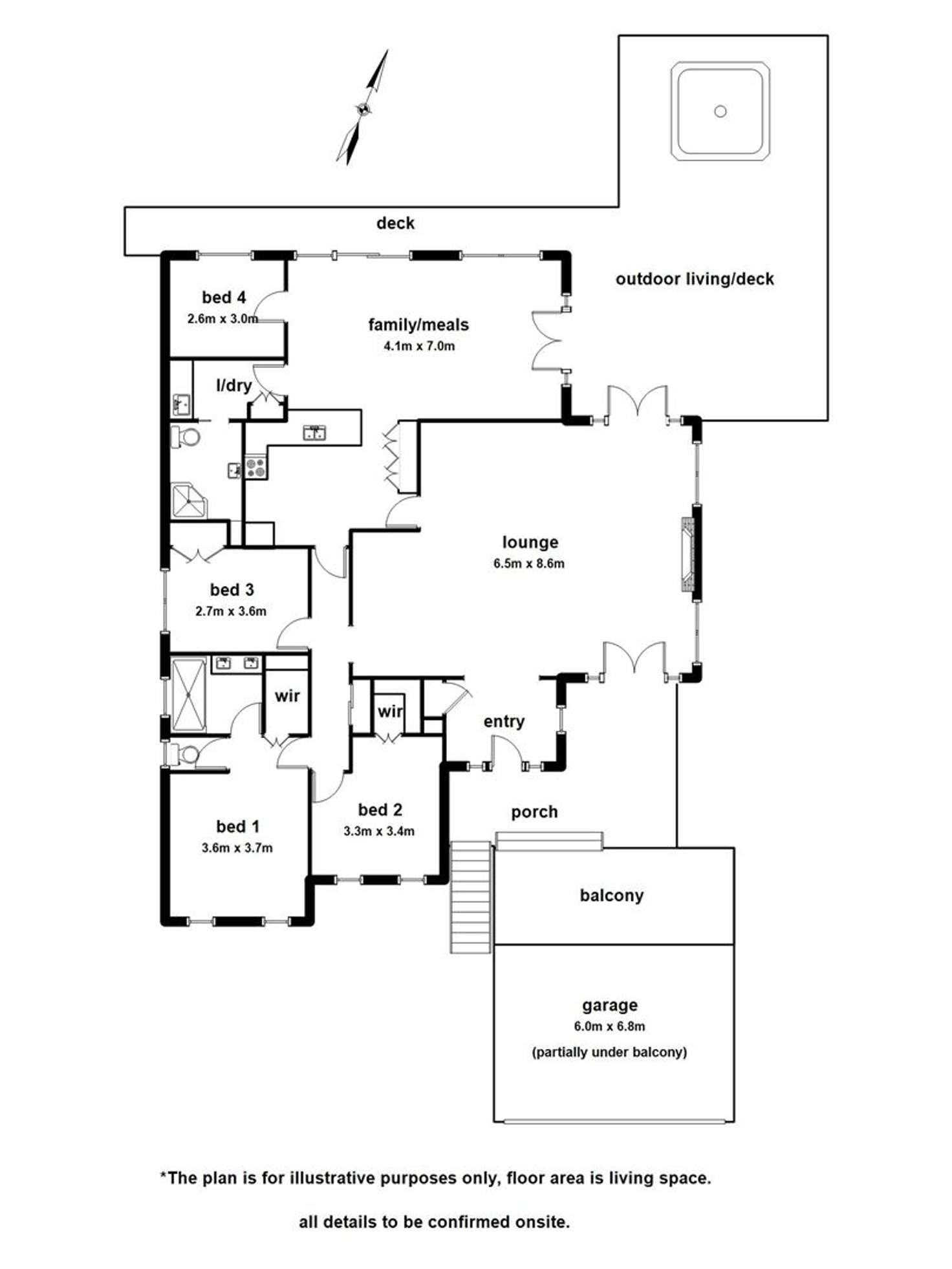 Floorplan of Homely house listing, 13 Fritzlaff Court, Berwick VIC 3806