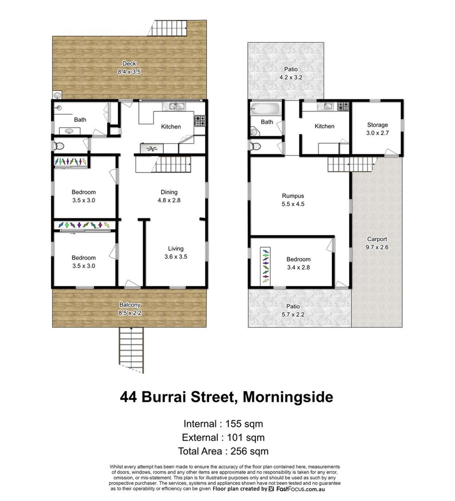 Floorplan of Homely house listing, 44 Burrai Street, Morningside QLD 4170