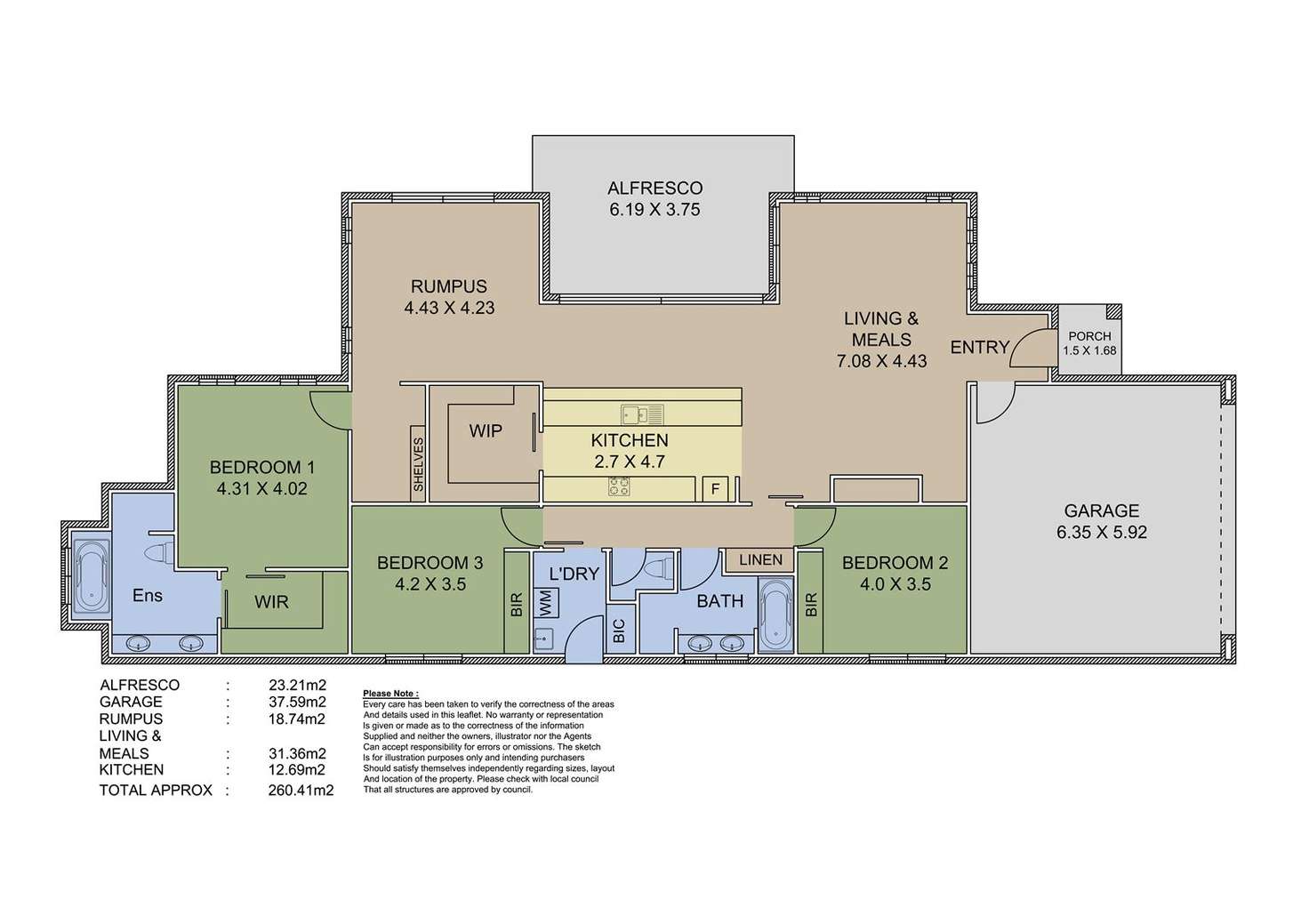 Floorplan of Homely house listing, 13 Graham Close, Mount Barker SA 5251