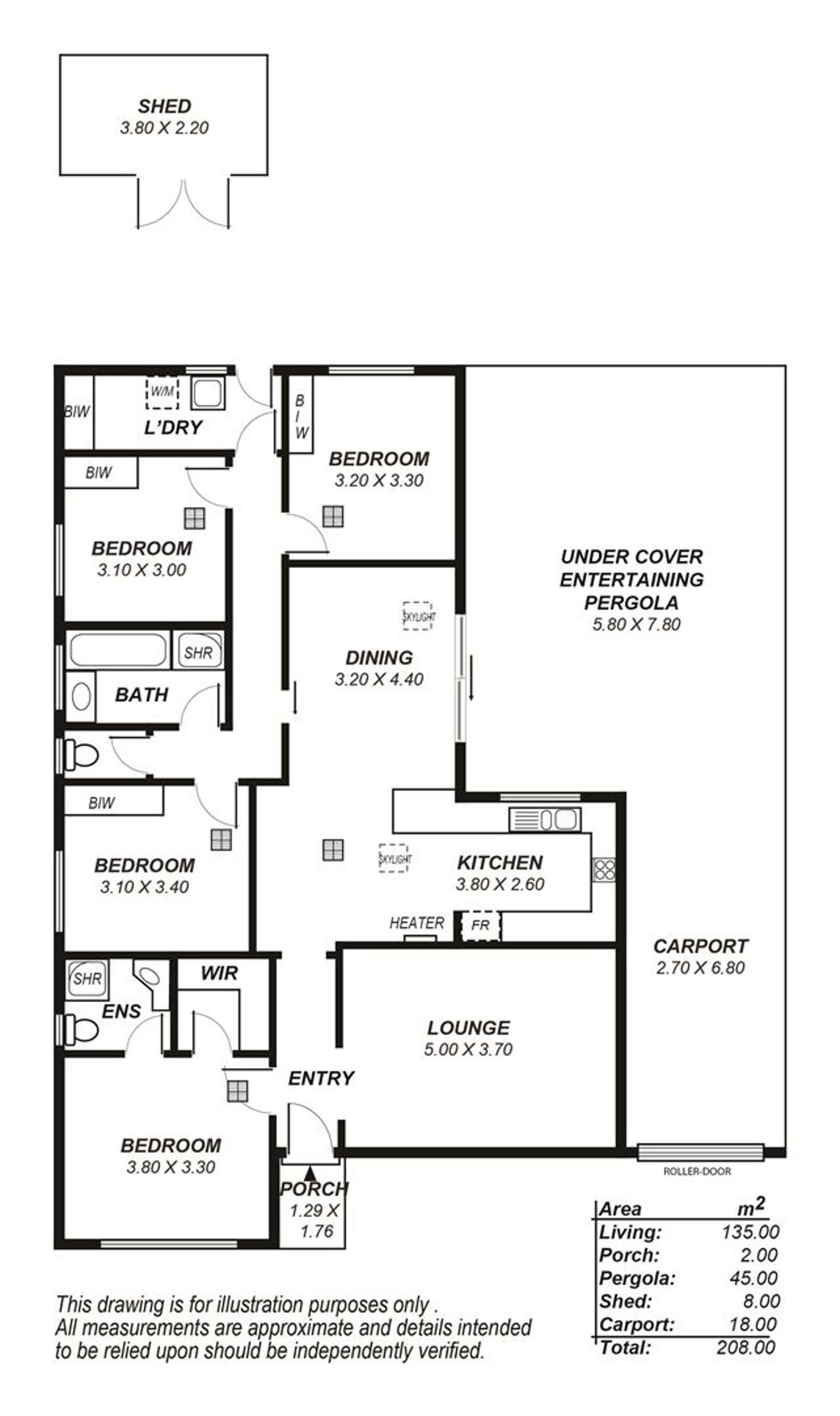 Floorplan of Homely house listing, 54 Hub Drive, Aberfoyle Park SA 5159