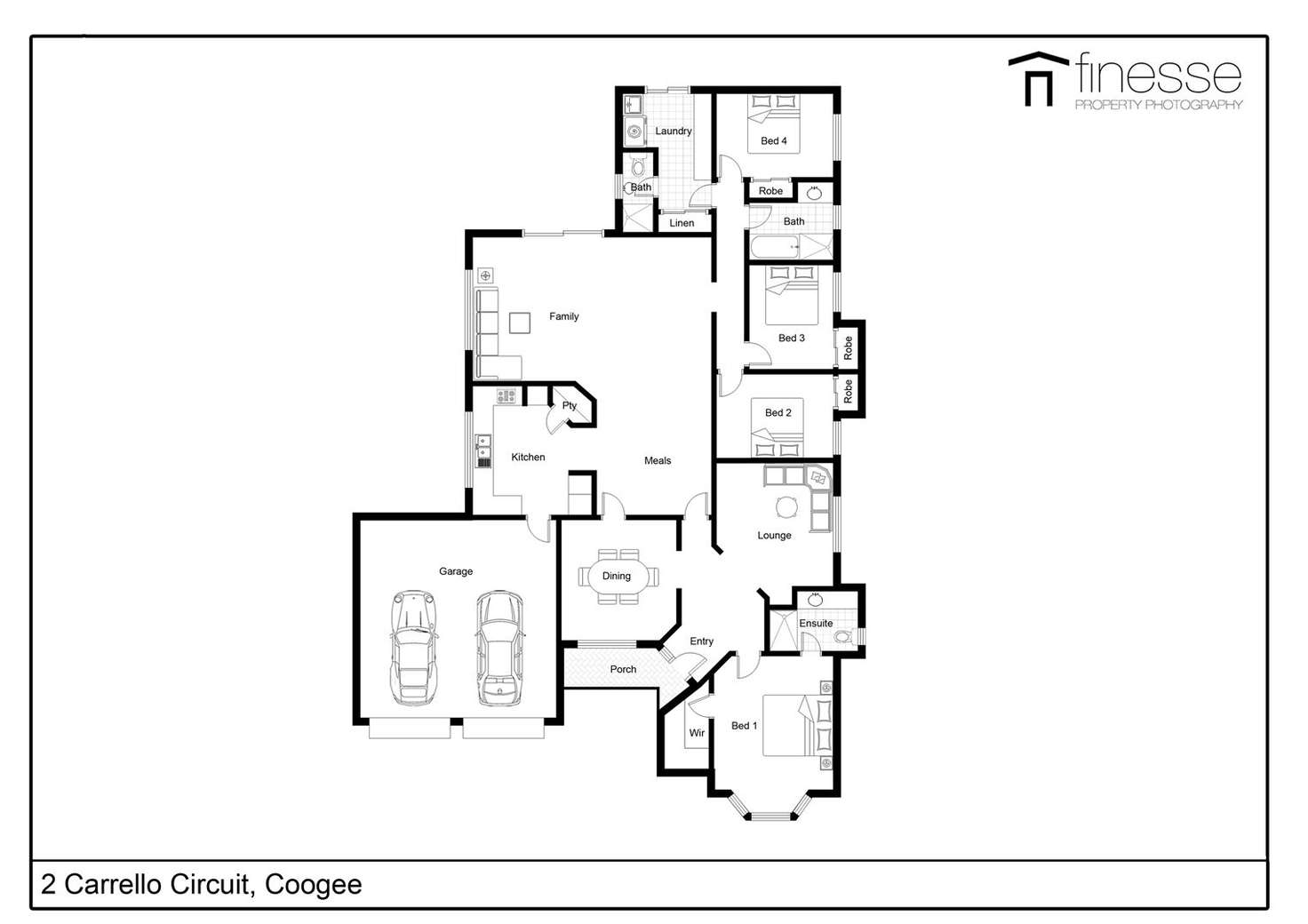 Floorplan of Homely house listing, 2 Carrello Circuit, Coogee WA 6166