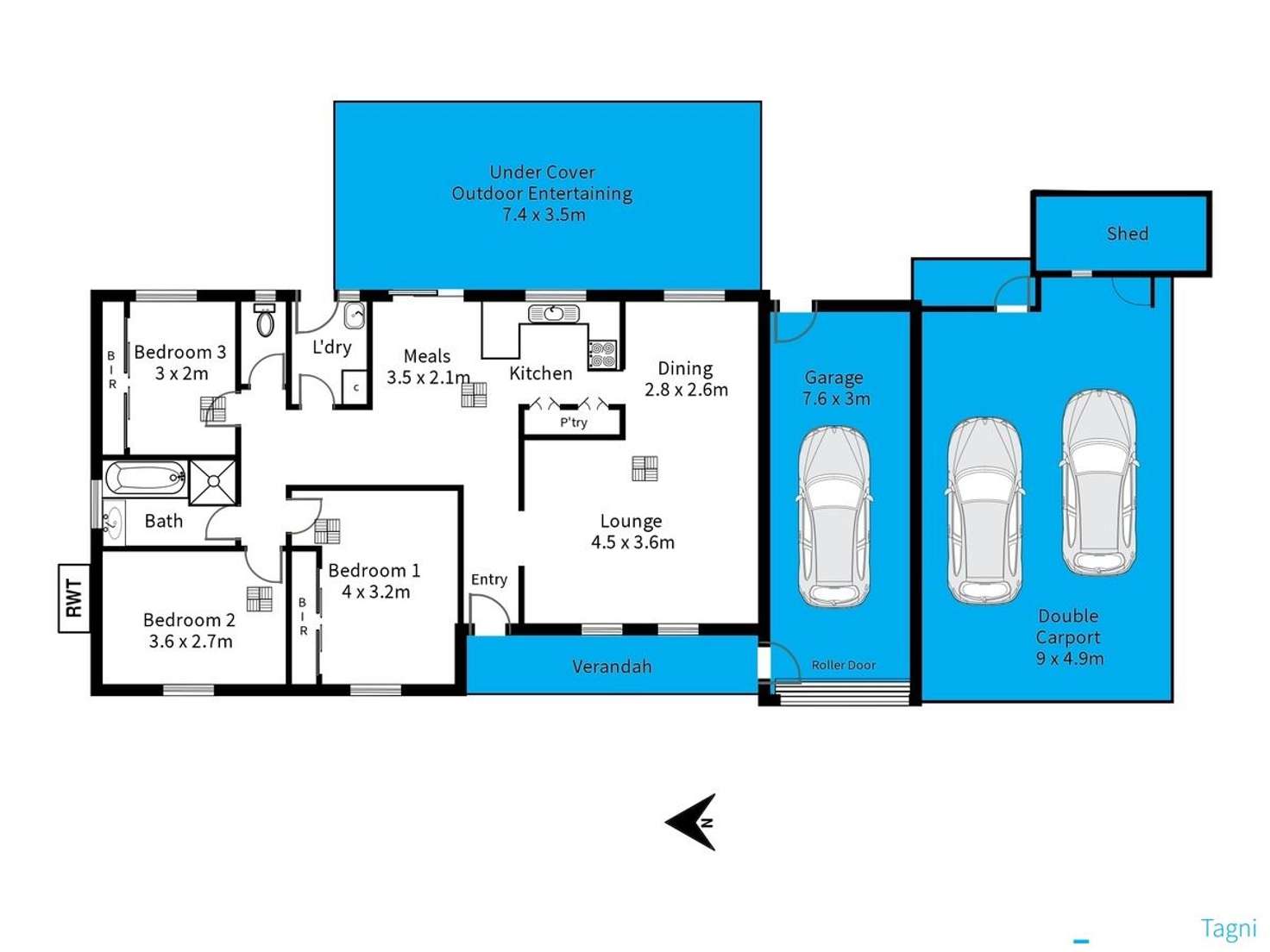 Floorplan of Homely house listing, 14 Anita Court, Aberfoyle Park SA 5159