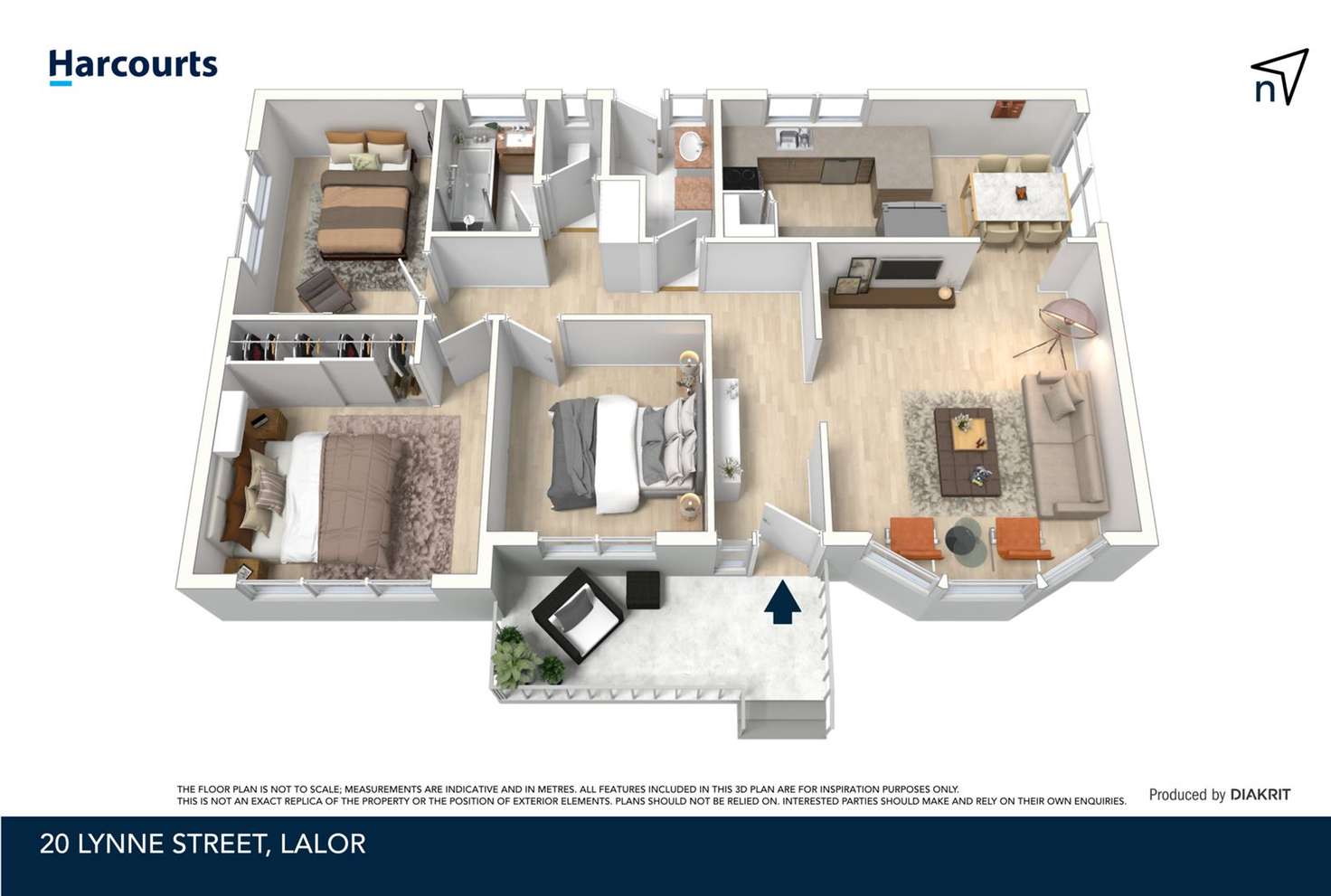 Floorplan of Homely house listing, 20 Lynne Street, Lalor VIC 3075