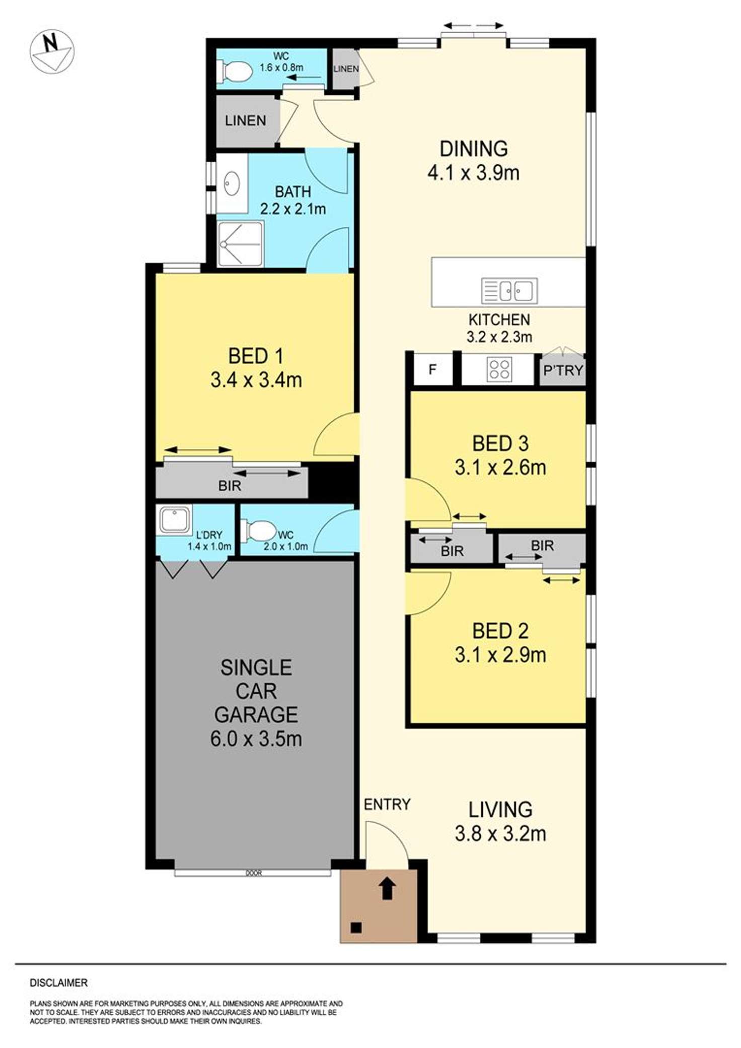 Floorplan of Homely townhouse listing, 2a Maxlyn Avenue, Ballarat East VIC 3350