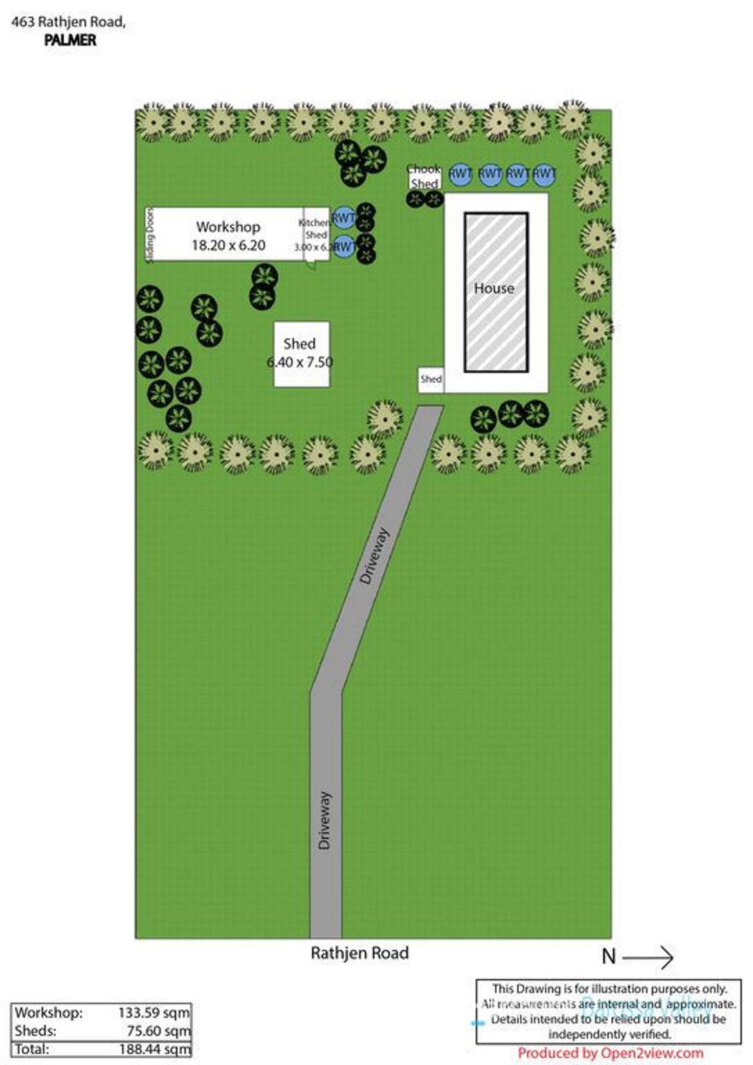 Floorplan of Homely ruralOther listing, 463 Rathjen Rd, Palmer SA 5237