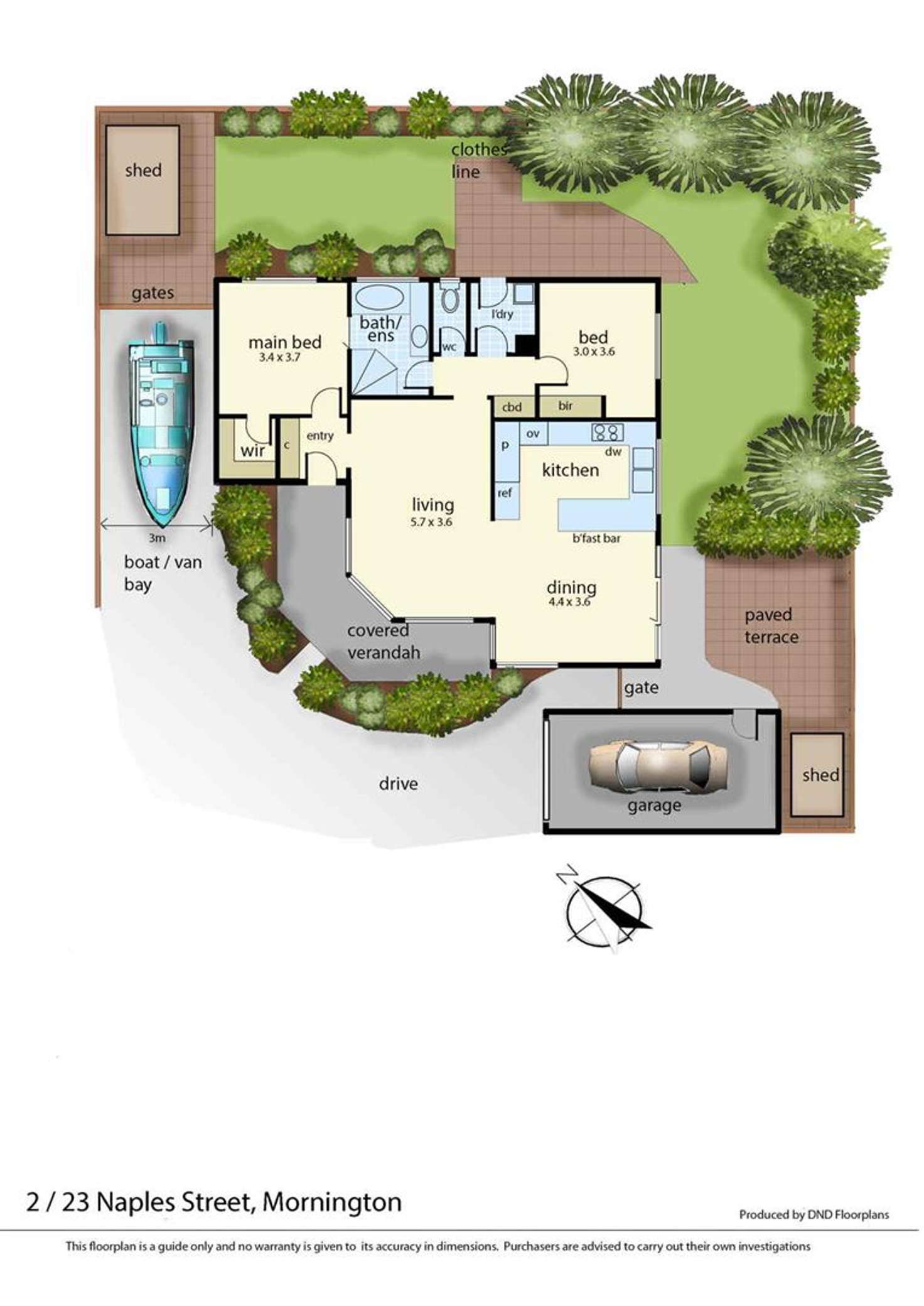 Floorplan of Homely house listing, 2/23 Naples Street, Mornington VIC 3931