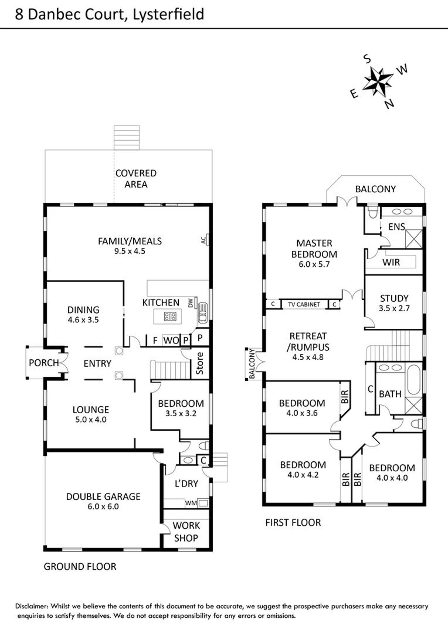 Floorplan of Homely house listing, 8 Danbec Court, Lysterfield VIC 3156
