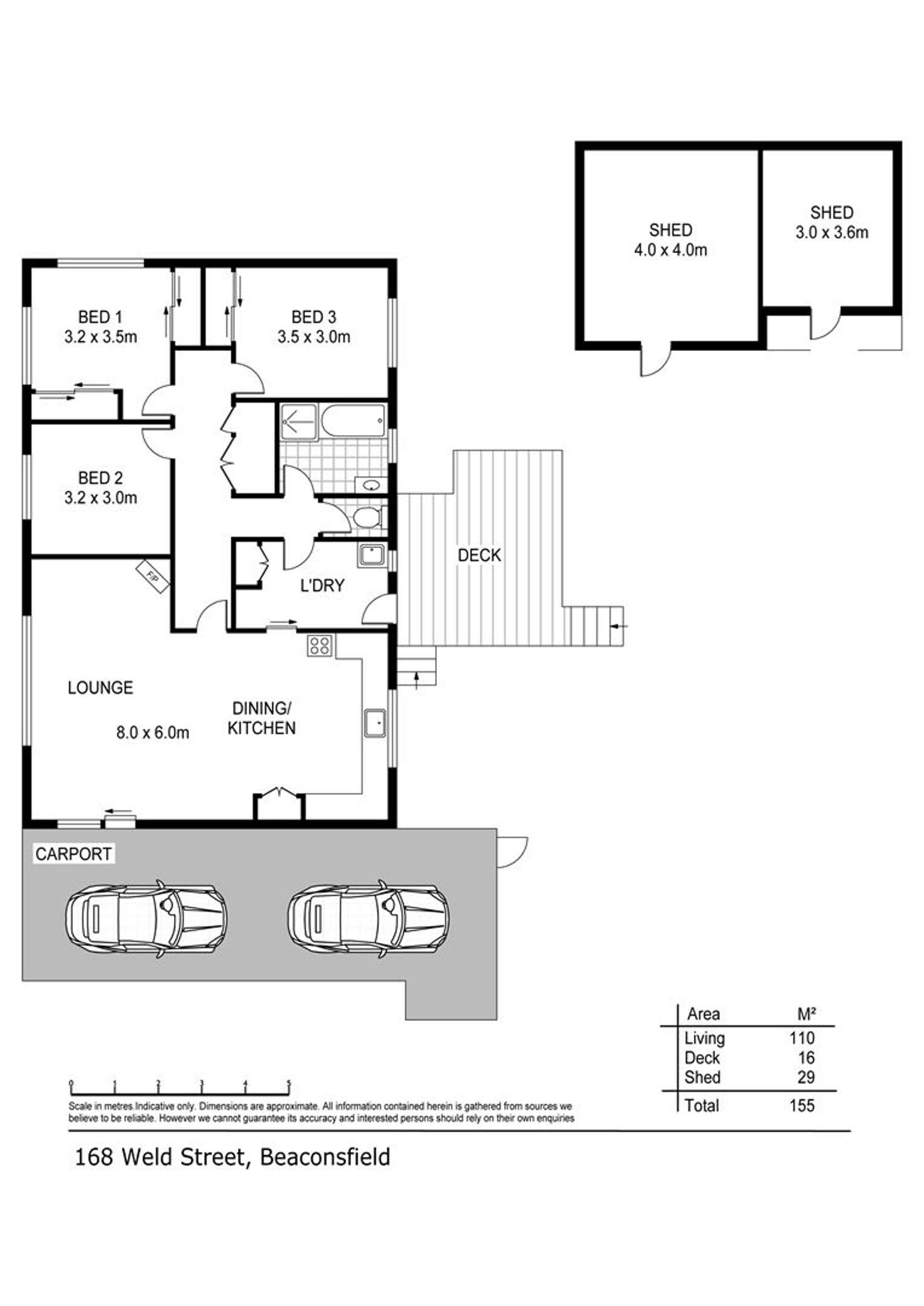 Floorplan of Homely house listing, 168 Weld Street, Beaconsfield TAS 7270