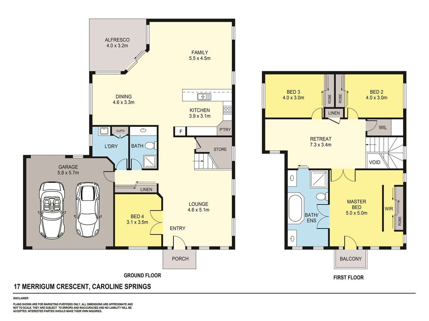 Floorplan of Homely house listing, 17 Merrigum Cres, Caroline Springs VIC 3023