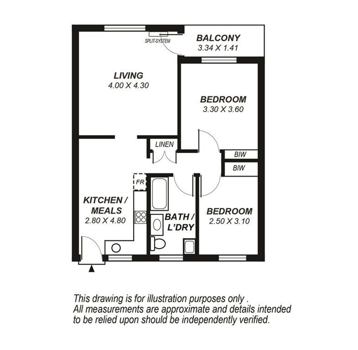 Floorplan of Homely unit listing, 7/2 Old Beach Road, Brighton SA 5048